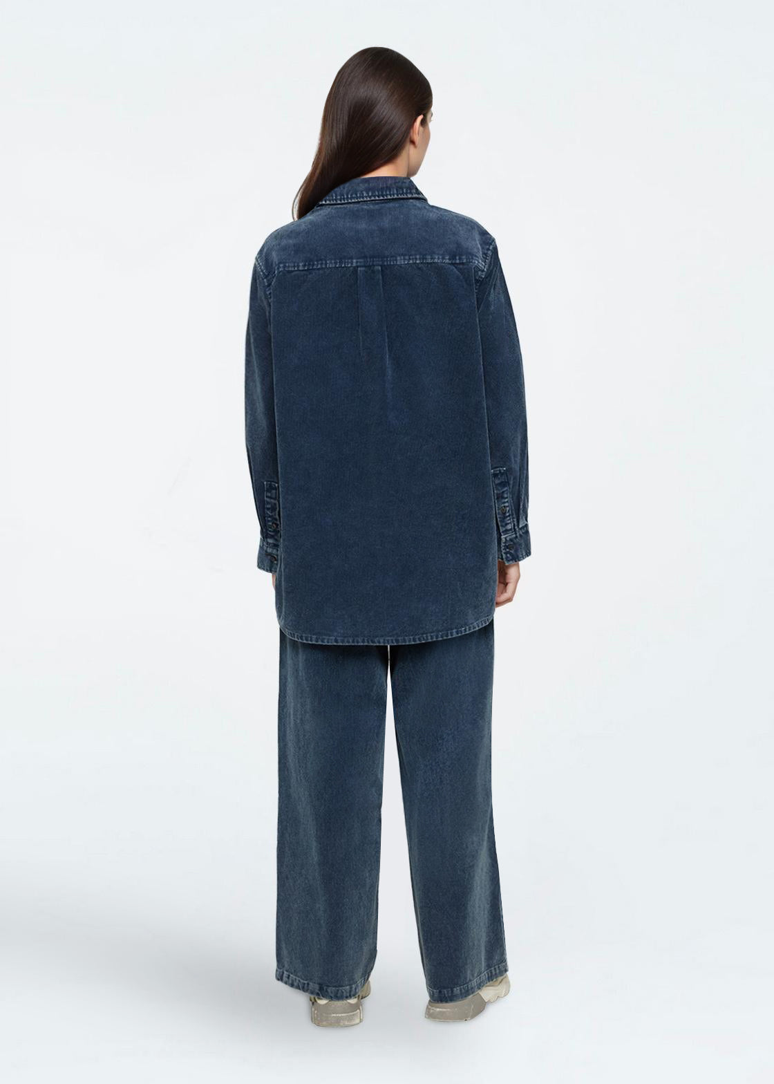 minimum female Aiyas corduroy 4356 Casual Pants 4324 Legion Blue