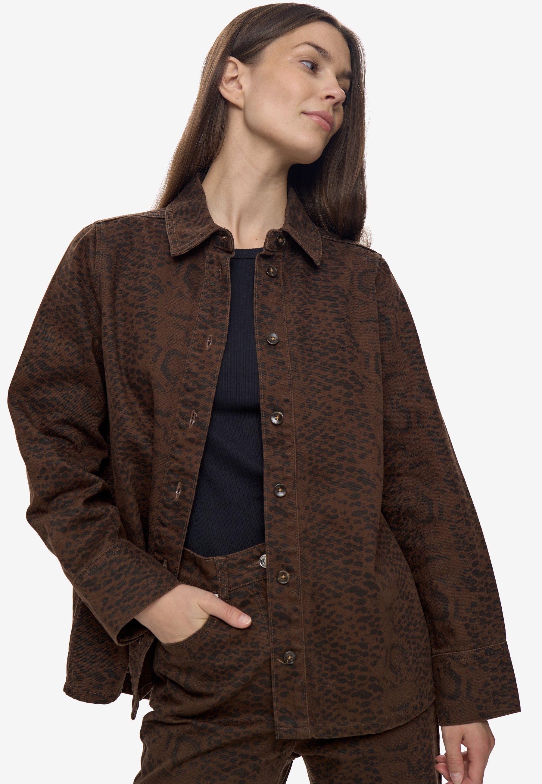 minimum female Andrea shirt 4514 Long Sleeved Shirt 1815 Shitake