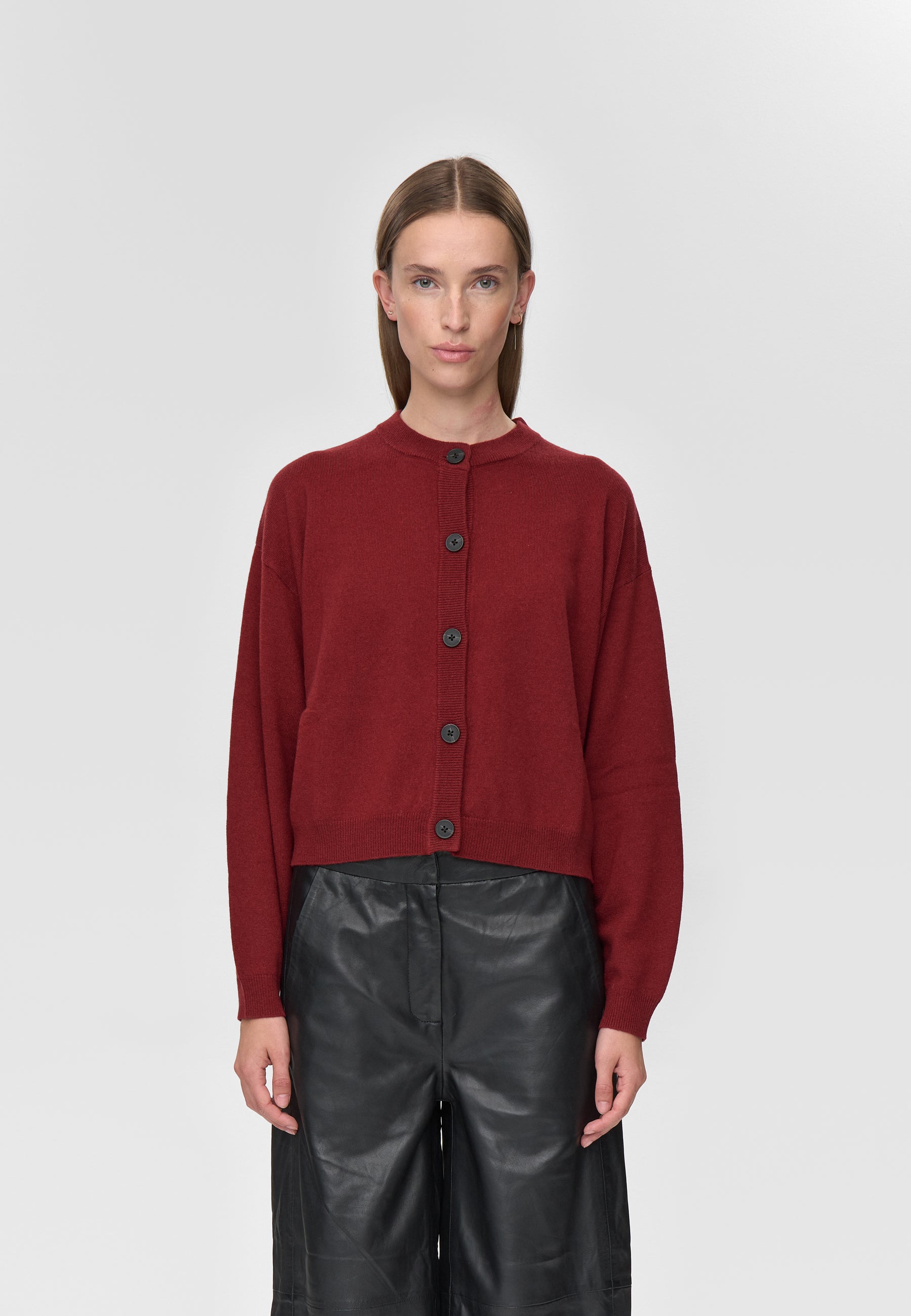 minimum female Assiana cardigan 3801 Jumper 1534 Merlot