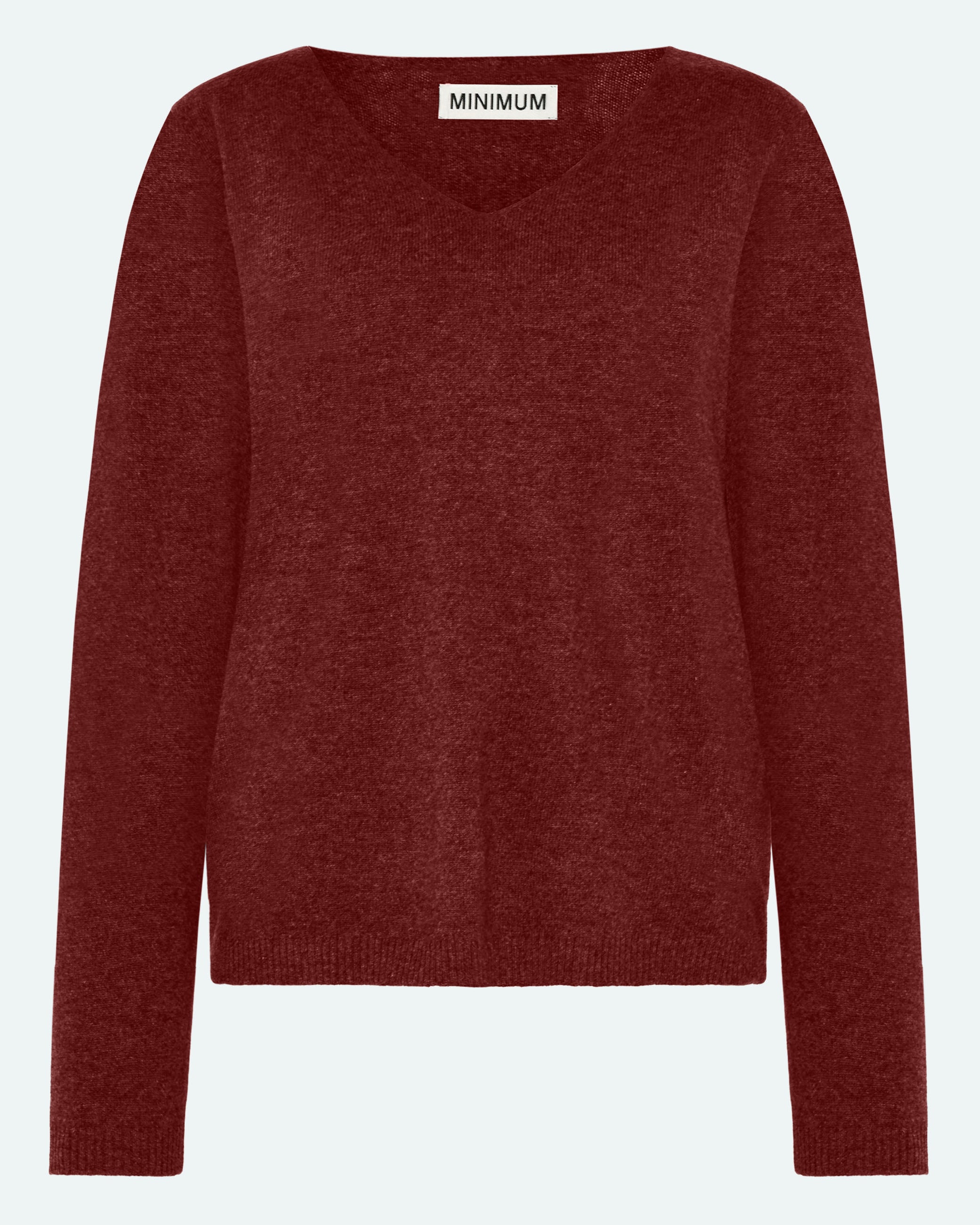 minimum female Codas 3801 Striktrøje Jumper 1534 Merlot