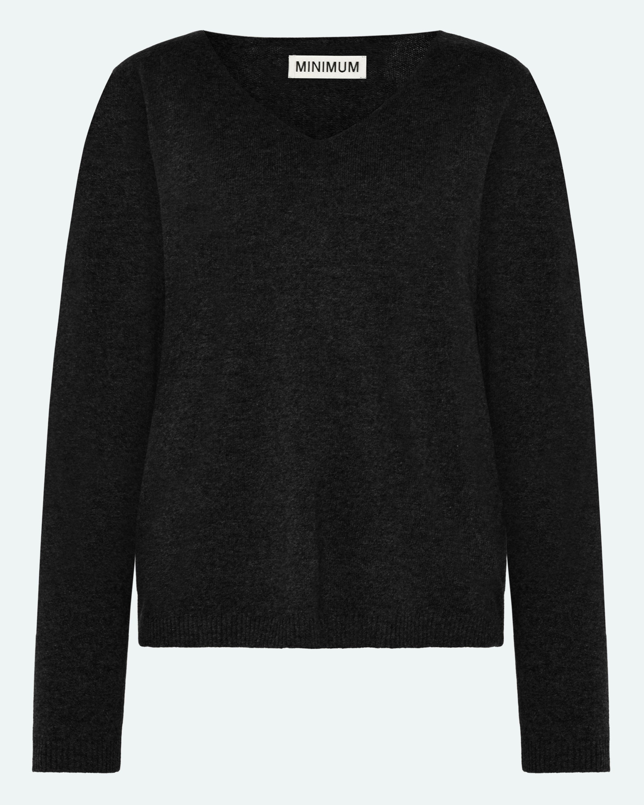 minimum female Codas 3801 Striktrøje Jumper 999 Black