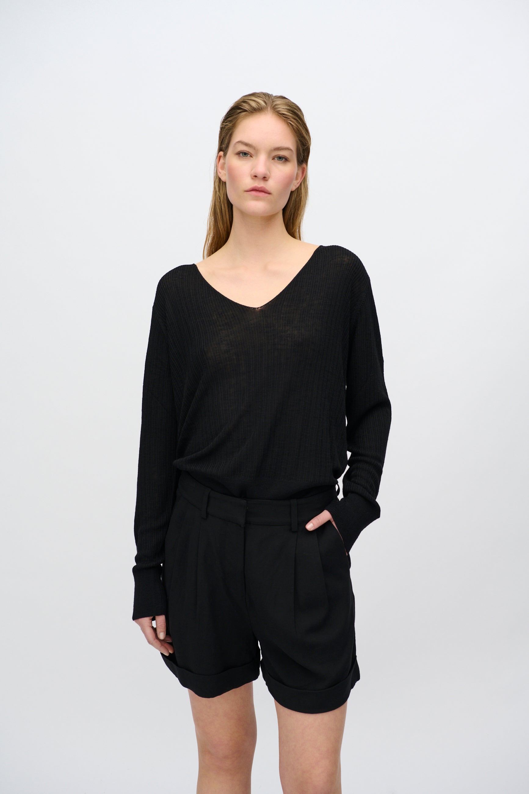 minimum female Codasa striktrøje 4152 Jumper 999 Black