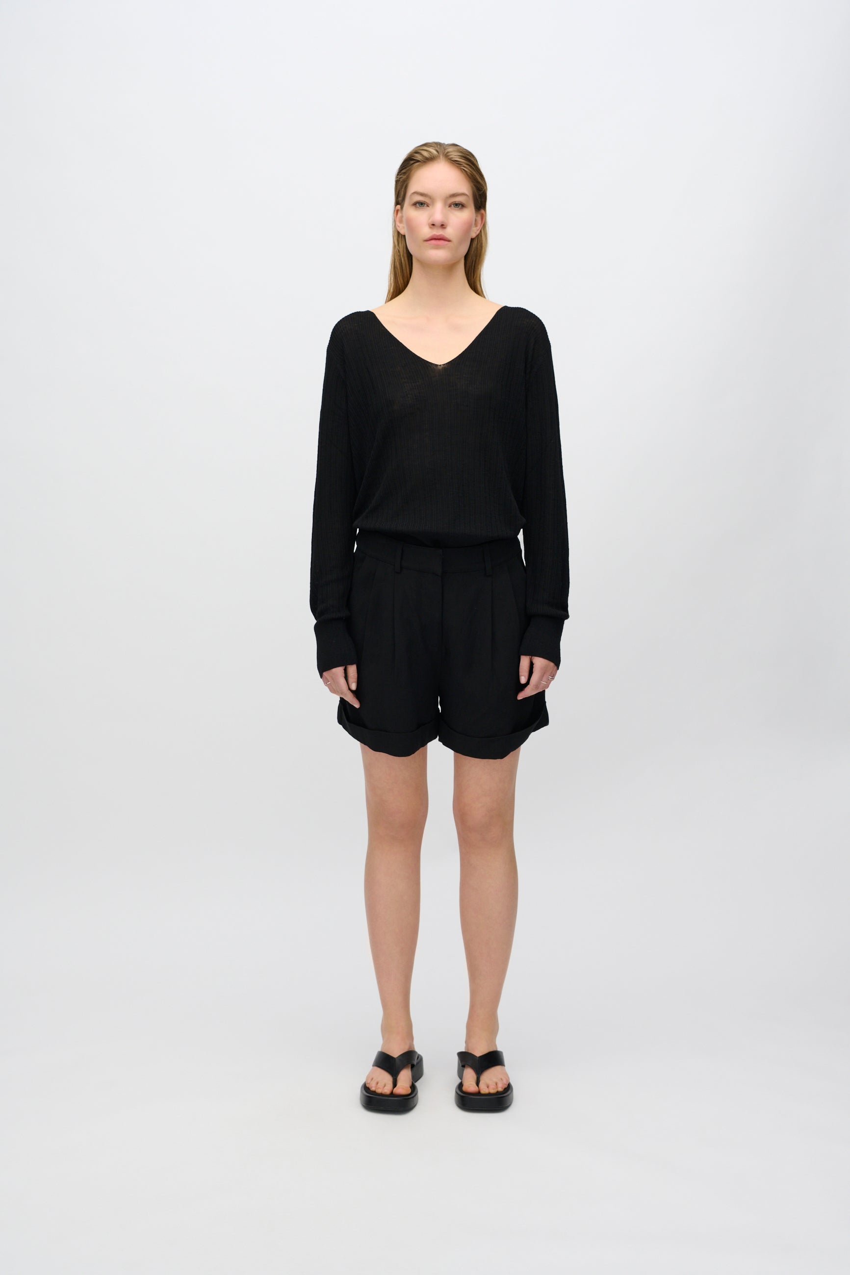 minimum female Codasa striktrøje 4152 Jumper 999 Black
