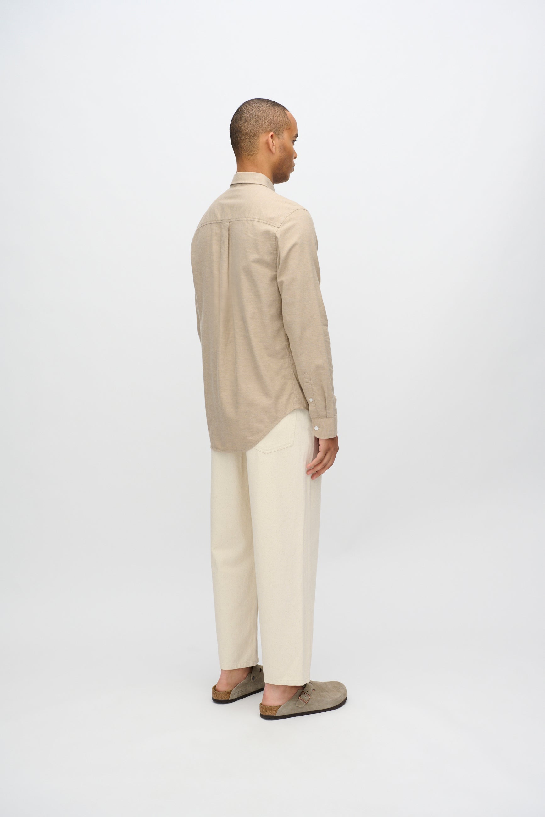 minimum male Colt langærmet reg skjorte 0063 Long Sleeved Shirt 1109 Chinchilla