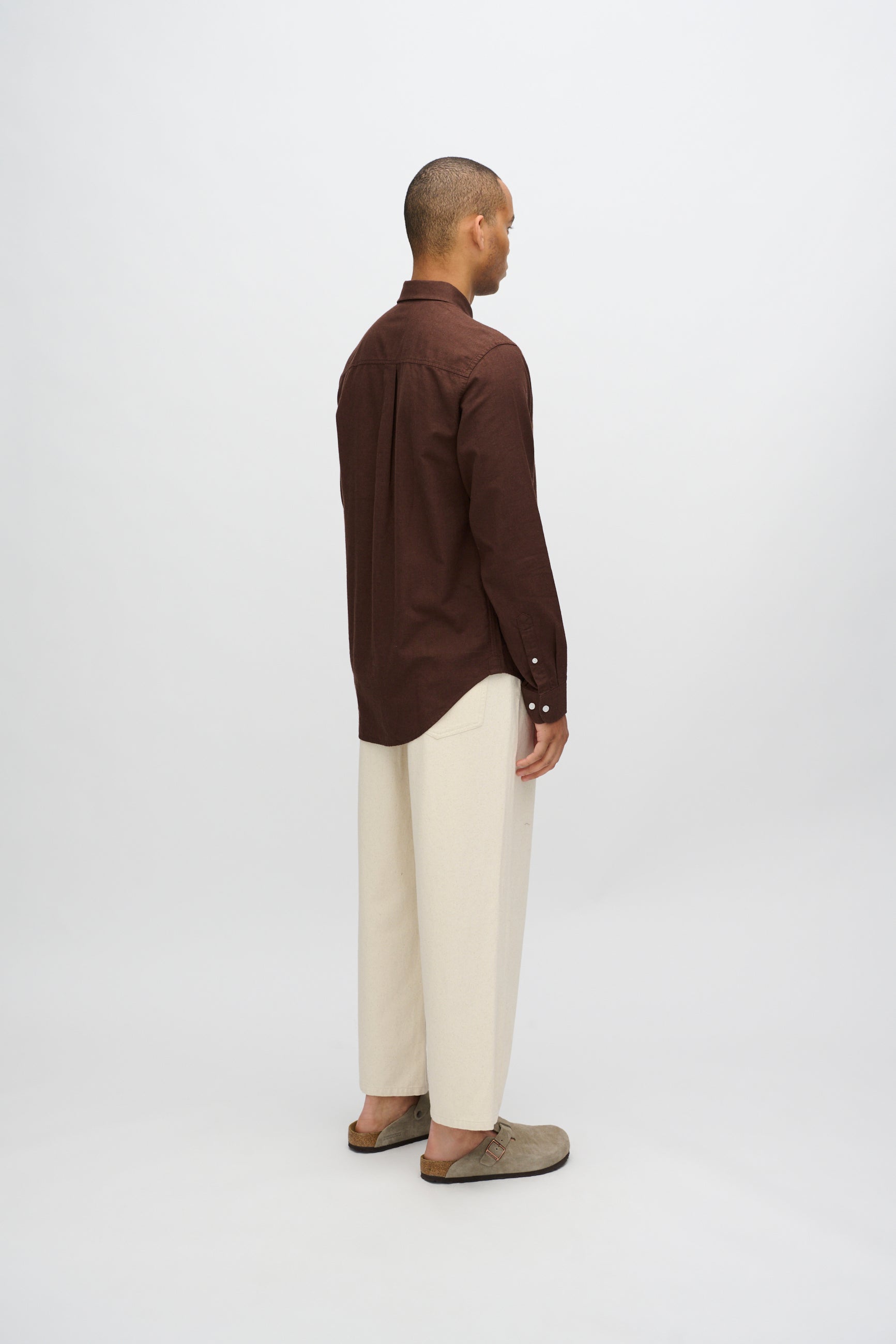 minimum male Colt langærmet reg skjorte 0063 Long Sleeved Shirt 1910 French Roast