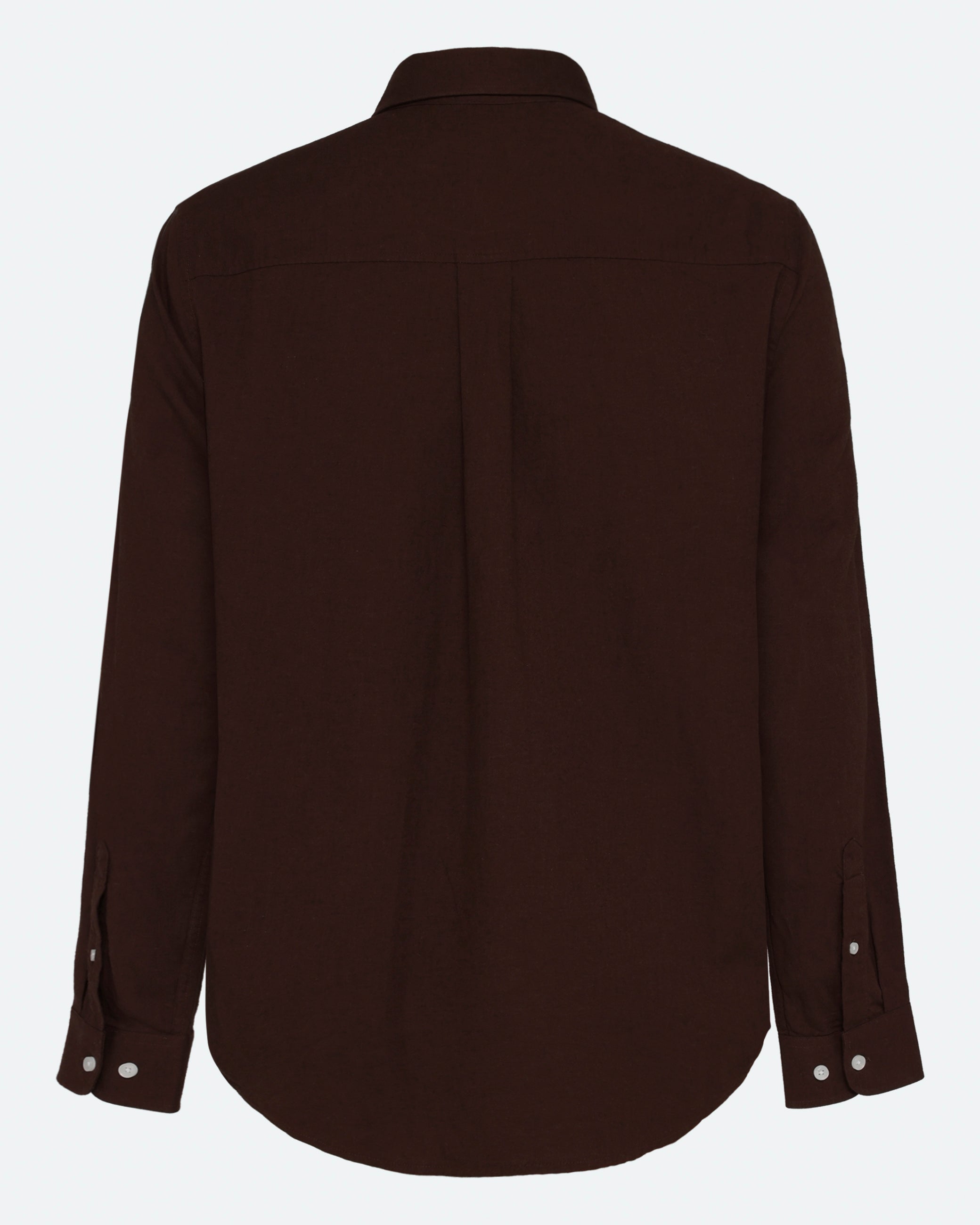minimum male Colt langærmet reg skjorte 0063 Long Sleeved Shirt 1910 French Roast