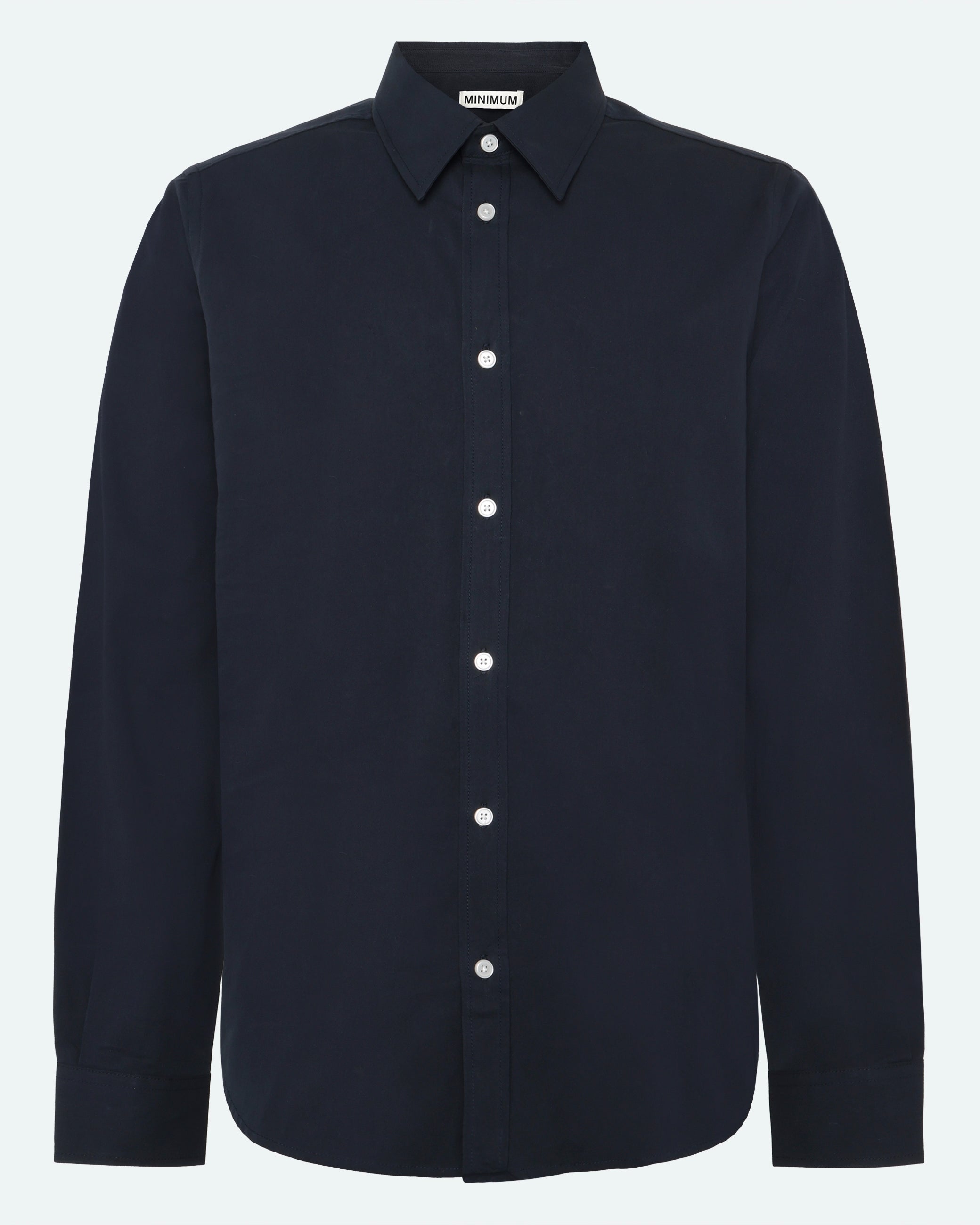 minimum male Curtis langærmet skjorte 4169 Long Sleeved Shirt 3922 Sky Captain