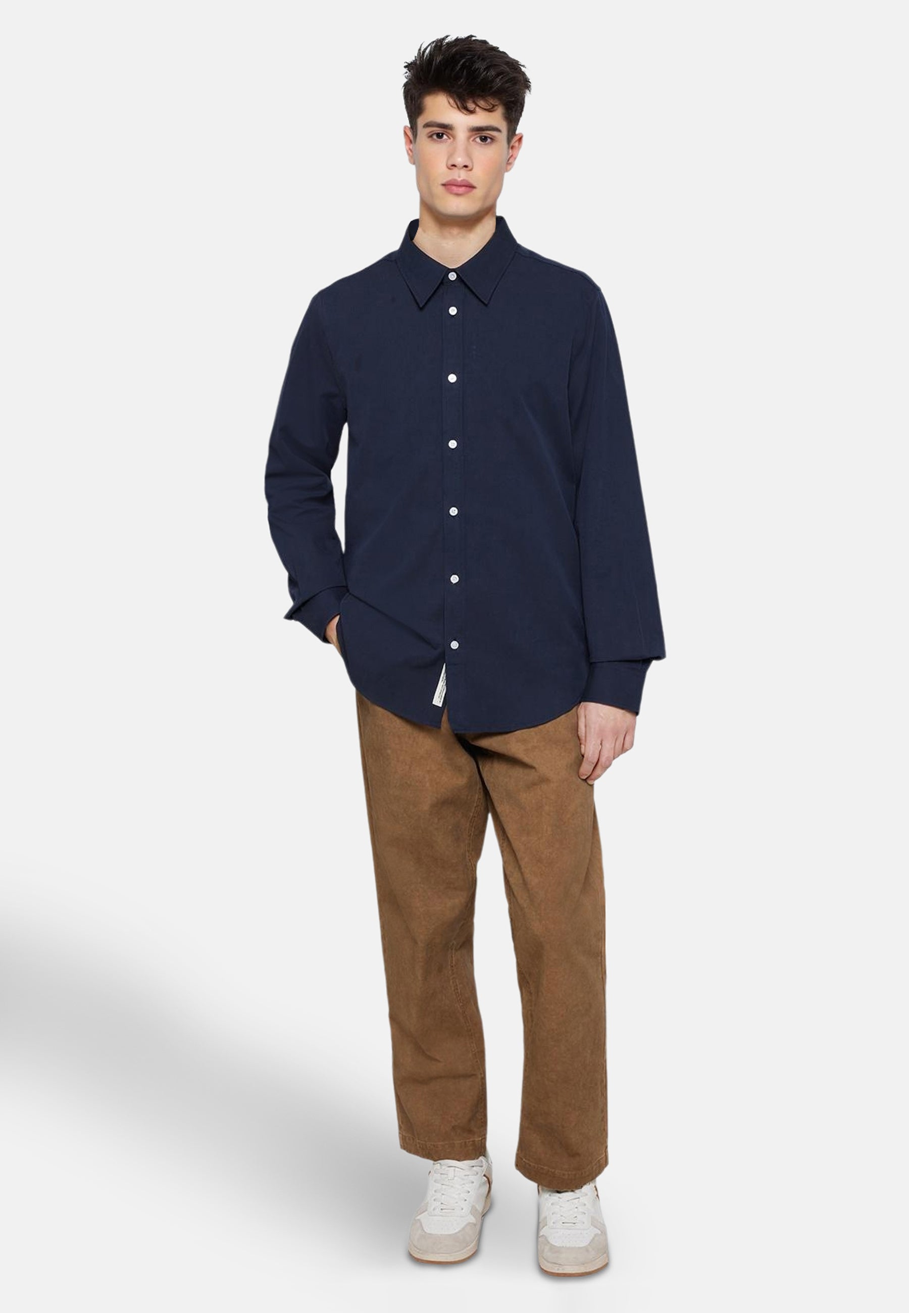 minimum male Curtis langærmet skjorte 4169 Long Sleeved Shirt 3922 Sky Captain
