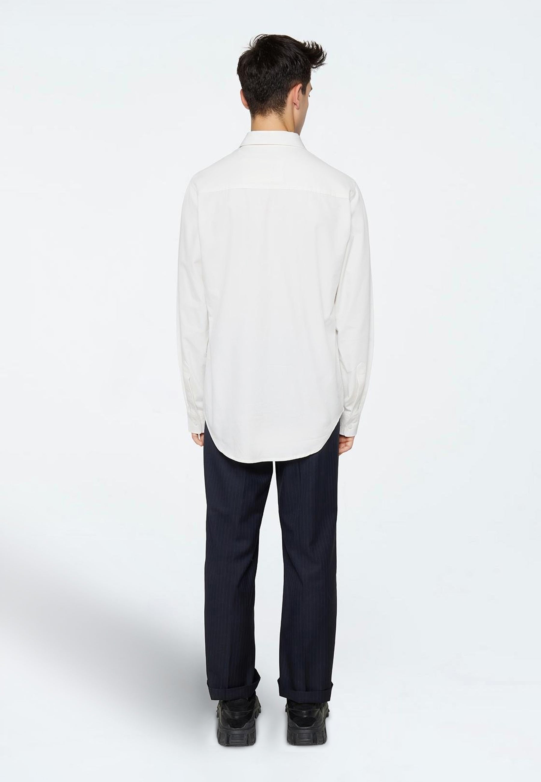 minimum male Curtis langærmet skjorte 4169 Long Sleeved Shirt 4800 Blanc de blanc