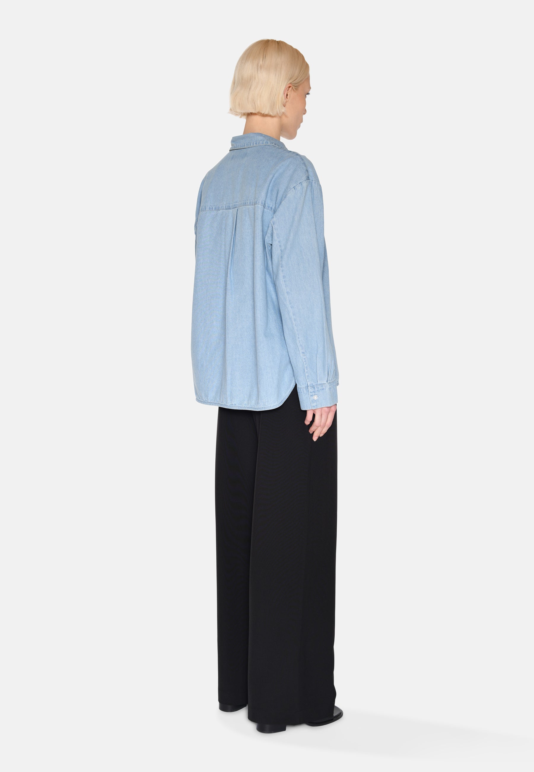 minimum female Fern denimskjorte 4147 Long Sleeved Shirt 1001 Light Blue