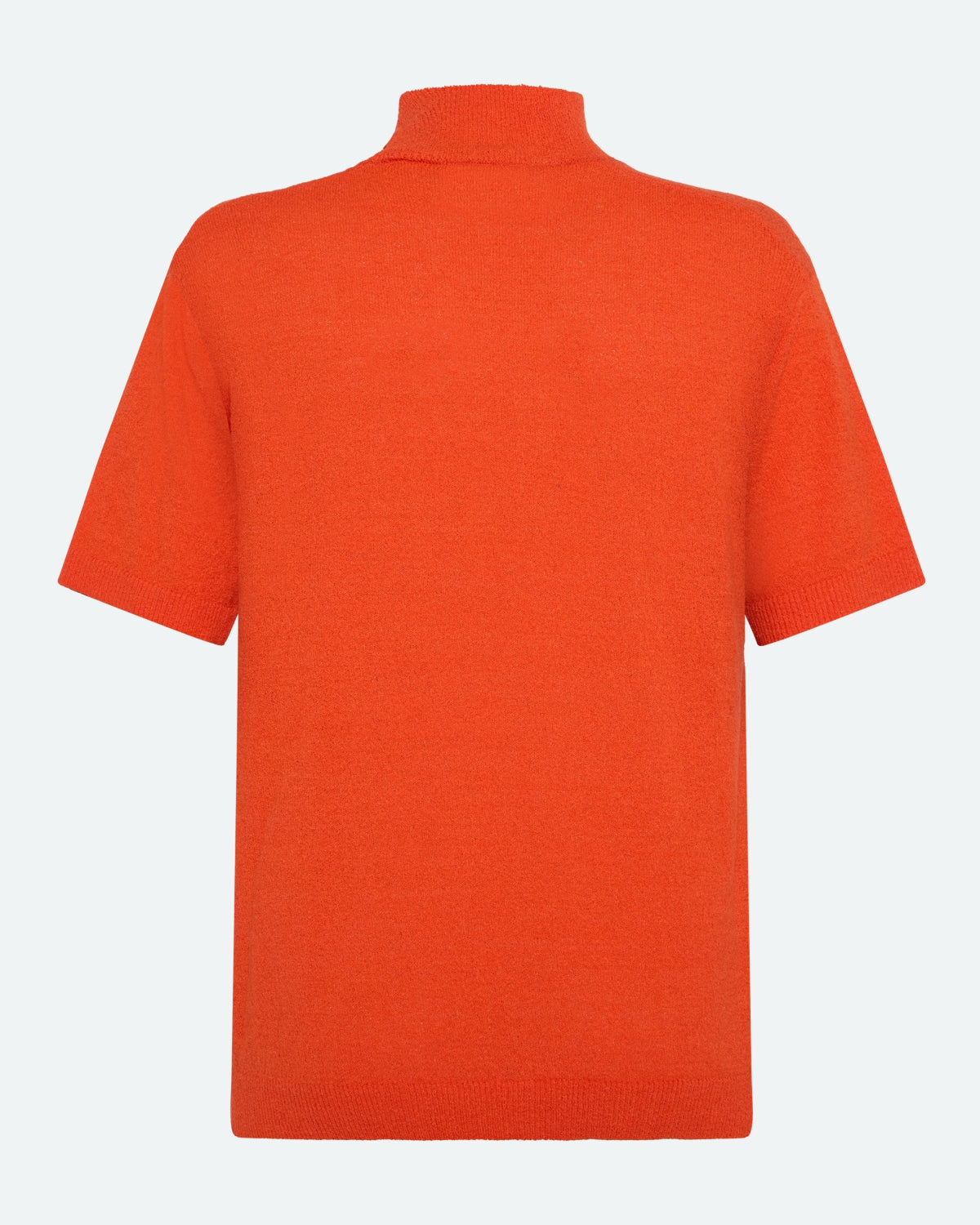 minimum female Gia strikket t-shirt med rullekrave 4150 Short Sleeved T-shirt 1564 Fiesta
