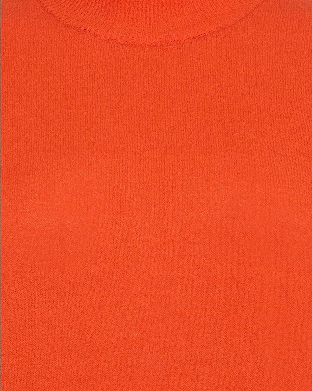 minimum female Gia strikket t-shirt med rullekrave 4150 Short Sleeved T-shirt 1564 Fiesta