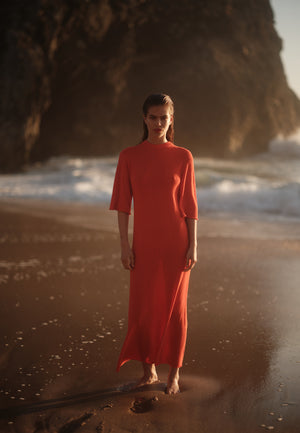 minimum female Gianna strikket maxi-kjole 4150 Maxi Dress 1564 Fiesta