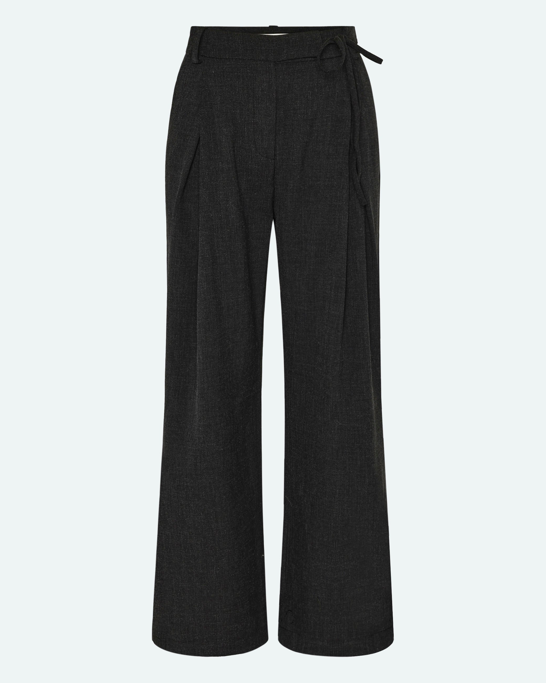 minimum female Gunli 3737 Dressed Pants 980M Dark Grey Melange