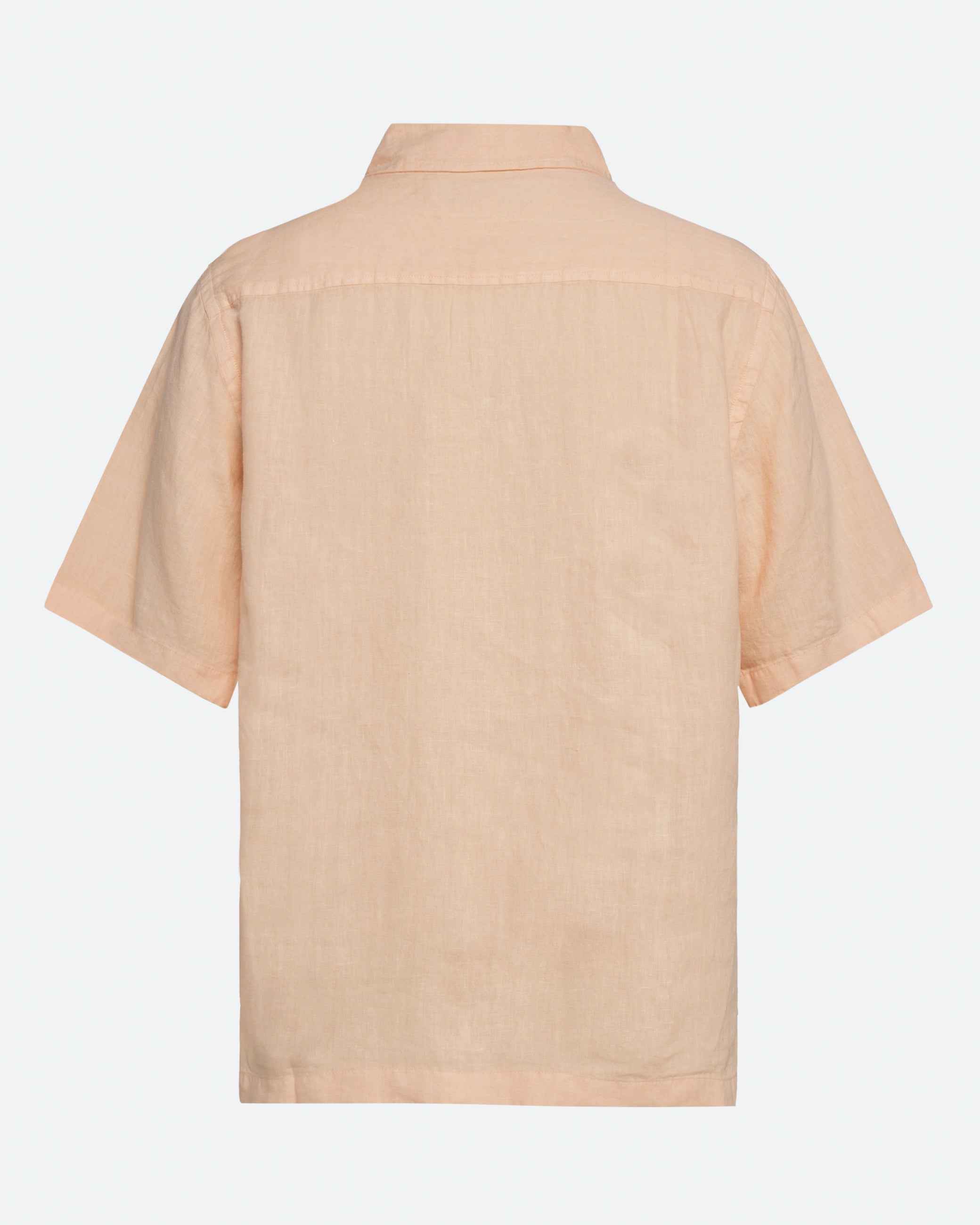 minimum male Hayden kortærmet hørskjorte 4115 Short Sleeved Shirt 1110 Creme De Peche
