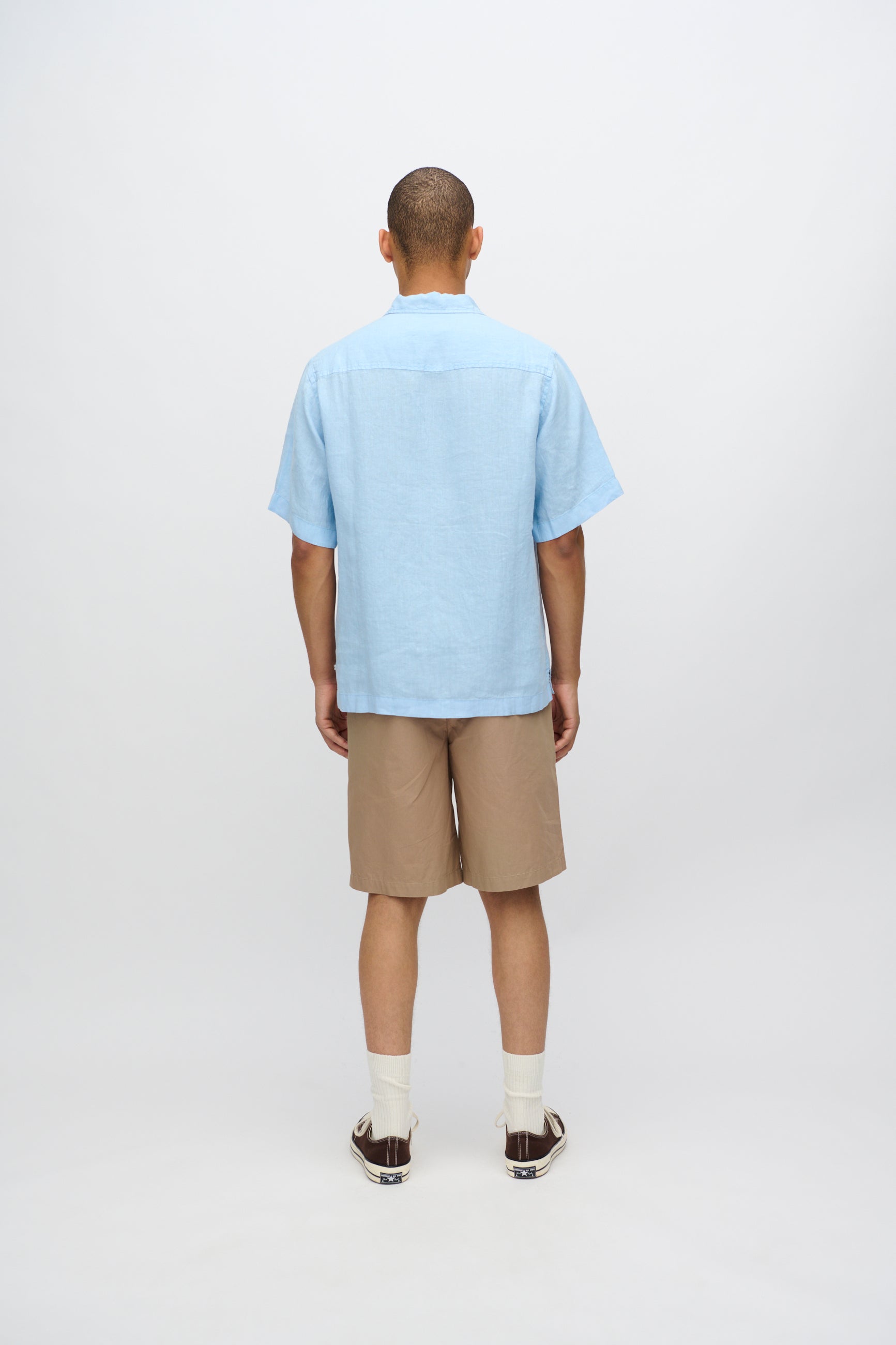 minimum male Hayden kortærmet hørskjorte 4115 Short Sleeved Shirt 4105 Angel Falls