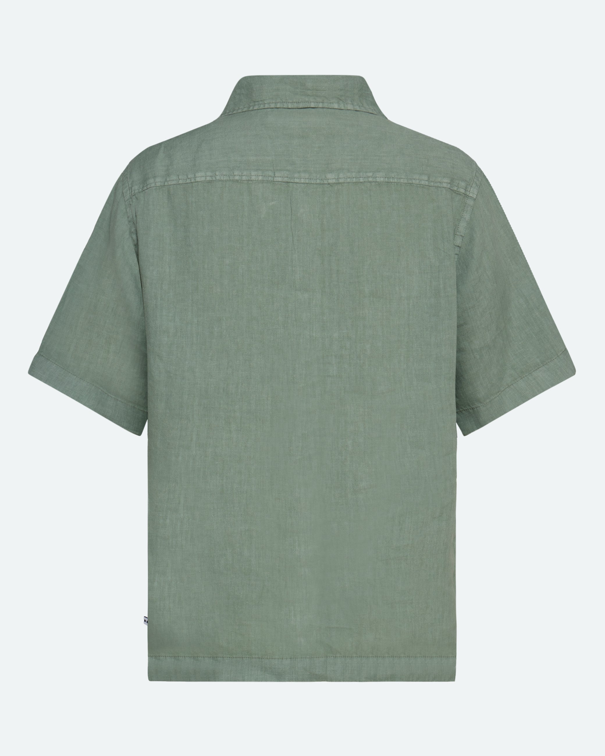 minimum male Hayden kortærmet hørskjorte 4115 Short Sleeved Shirt 5808 Iceberg Green