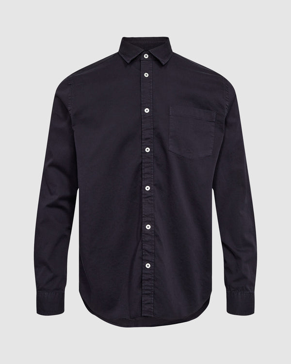 minimum male Jack 3025 Long Sleeved Shirt 3831 Maritime Blue