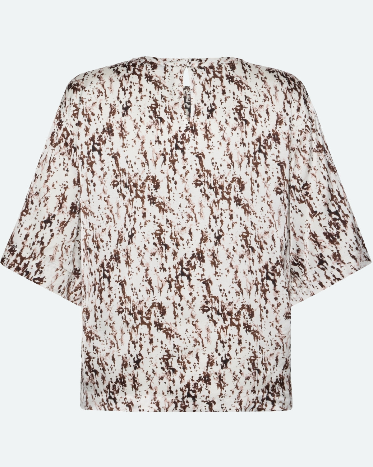 minimum female Janey kortærmet satinbluse 4194 Short Sleeved Blouse 0608 Coco Milk