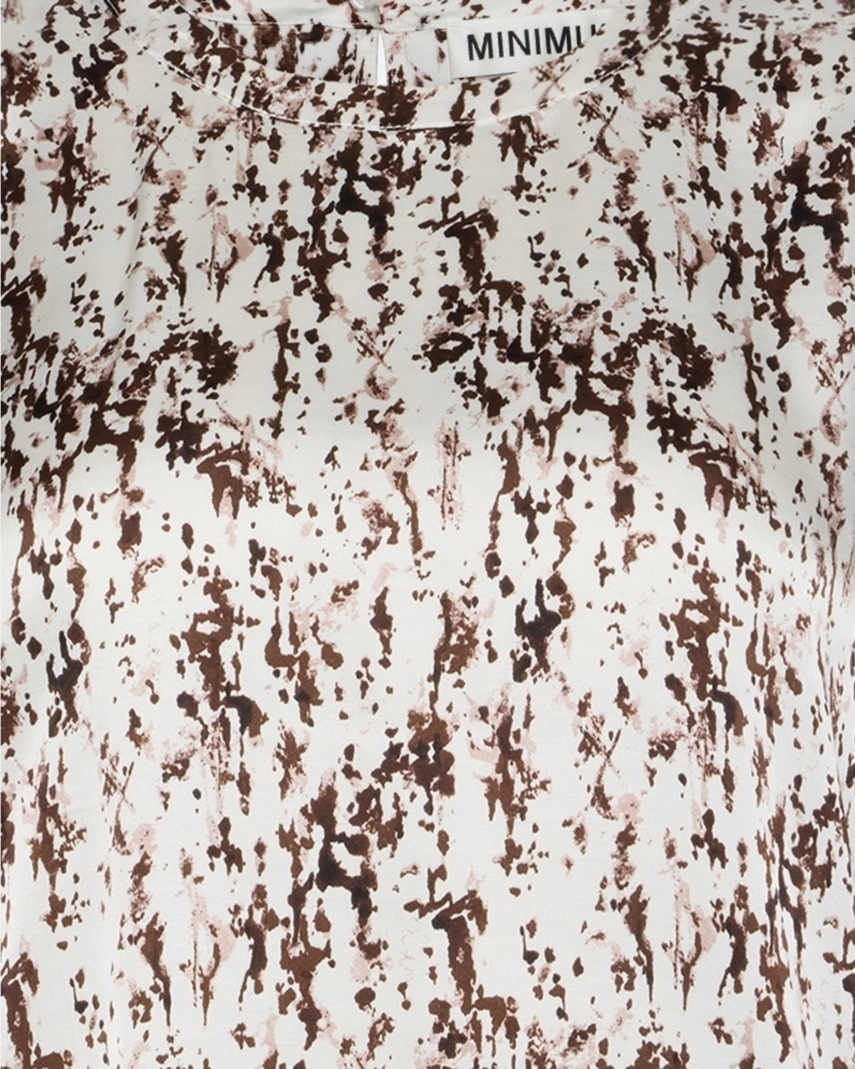 minimum female Janey kortærmet satinbluse 4194 Short Sleeved Blouse 0608 Coco Milk