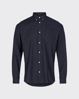 minimum male Jay 3.0 0063 Long Sleeved Shirt 687M Navy Blazer Melange