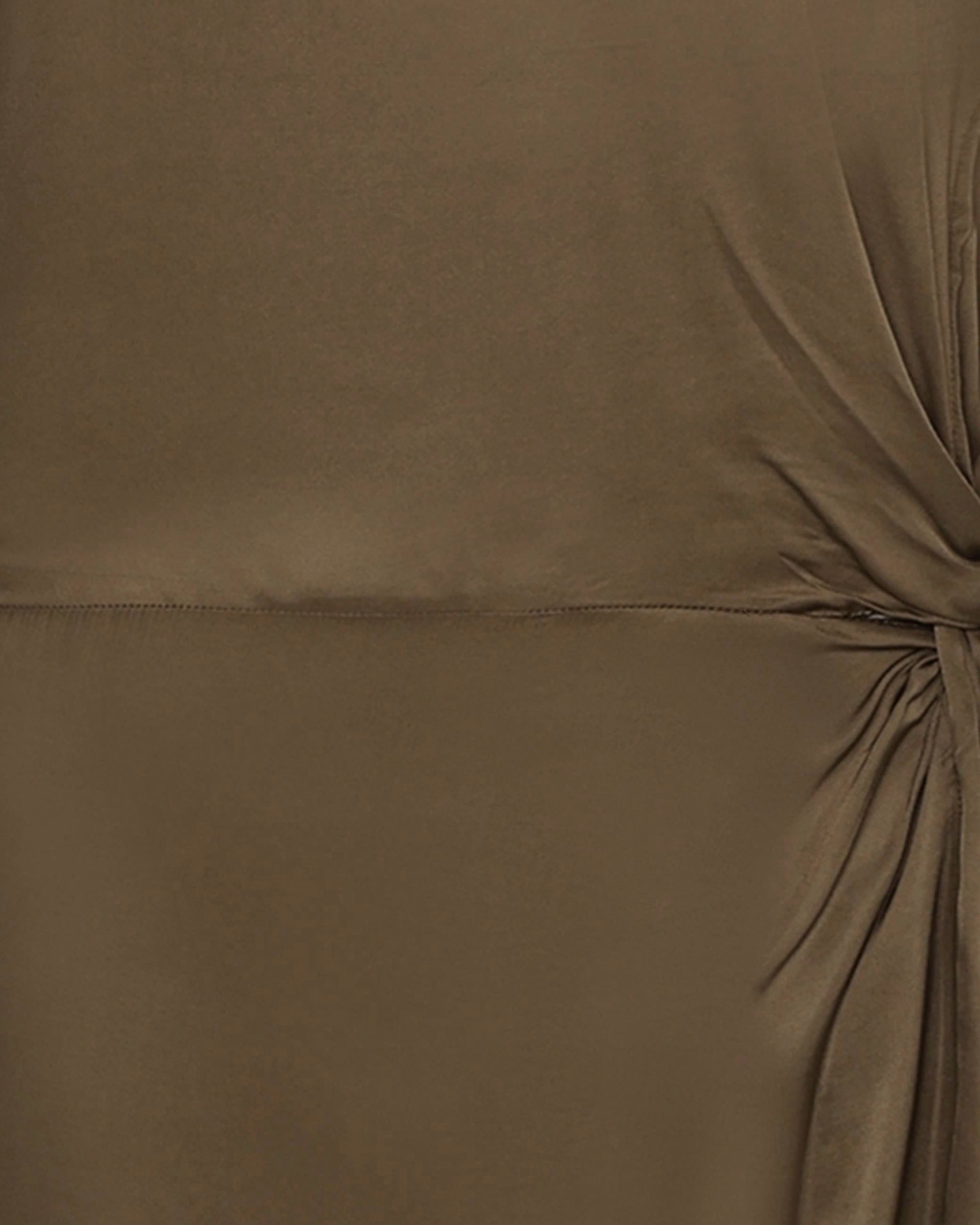 minimum female Josie satin midi-kjole 4165 Midi Dress 1815 Shitake