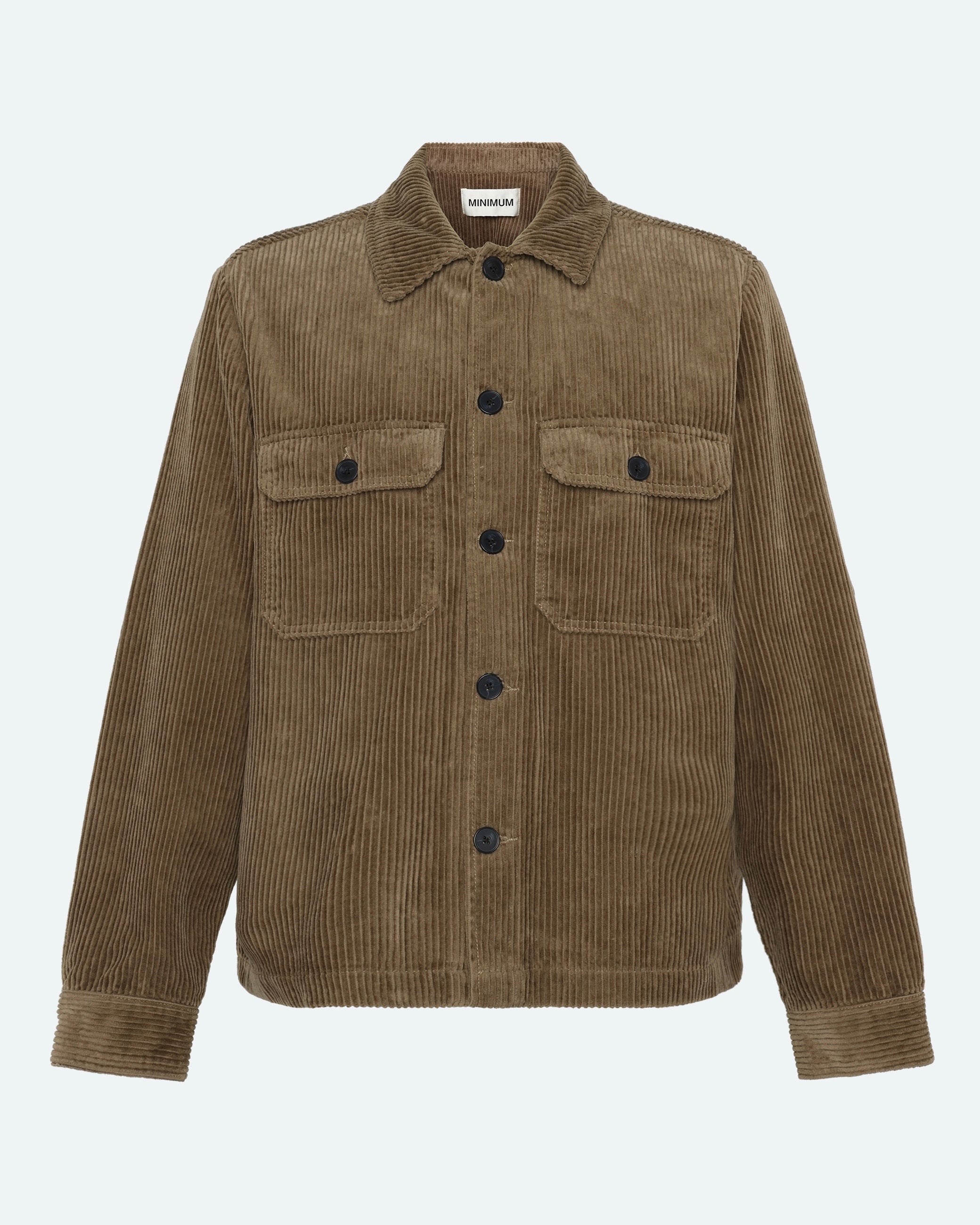minimum male Kaison 9133 Overshirt 1815 Shitake