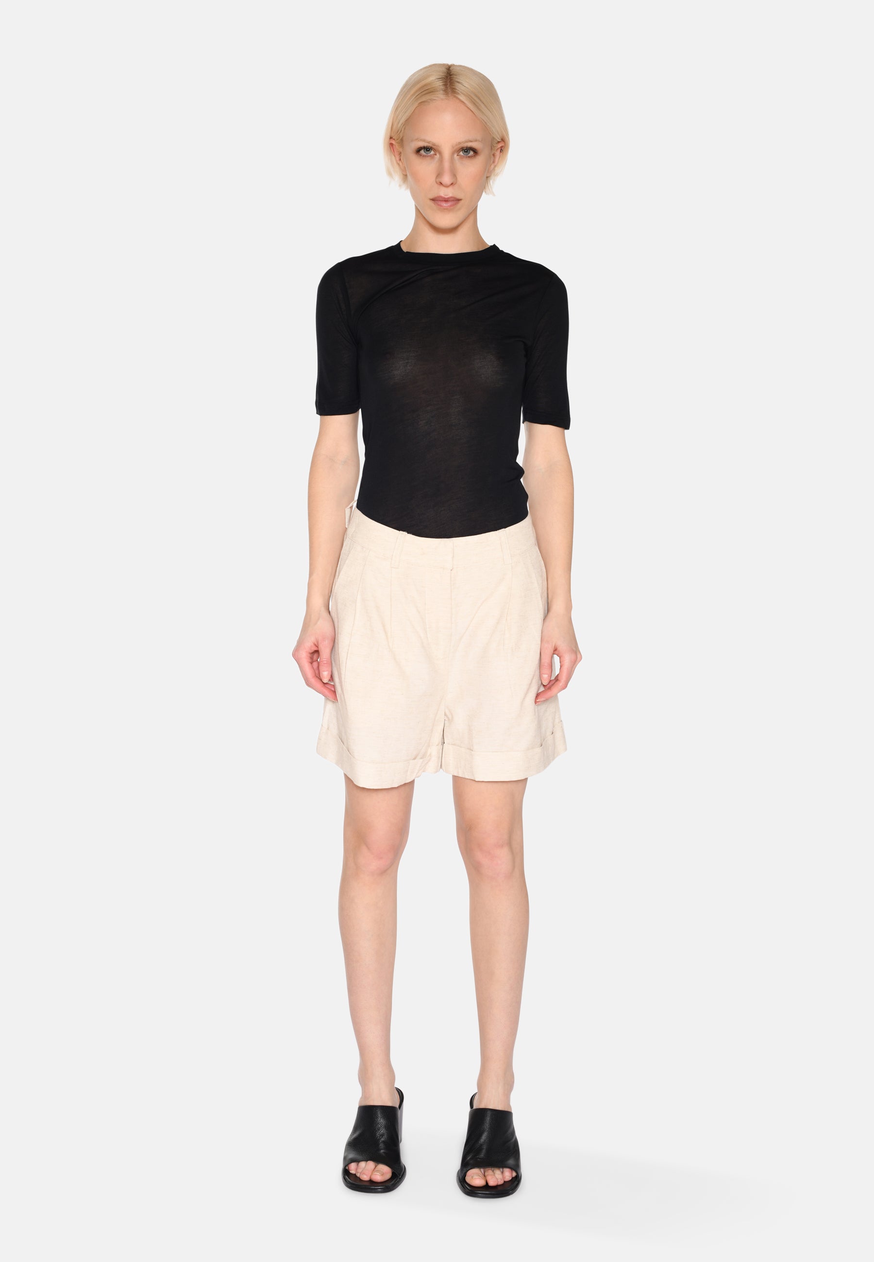 minimum female Leia kortærmet t-shirt 4158 Short Sleeved T-shirt 0506 Black Ink