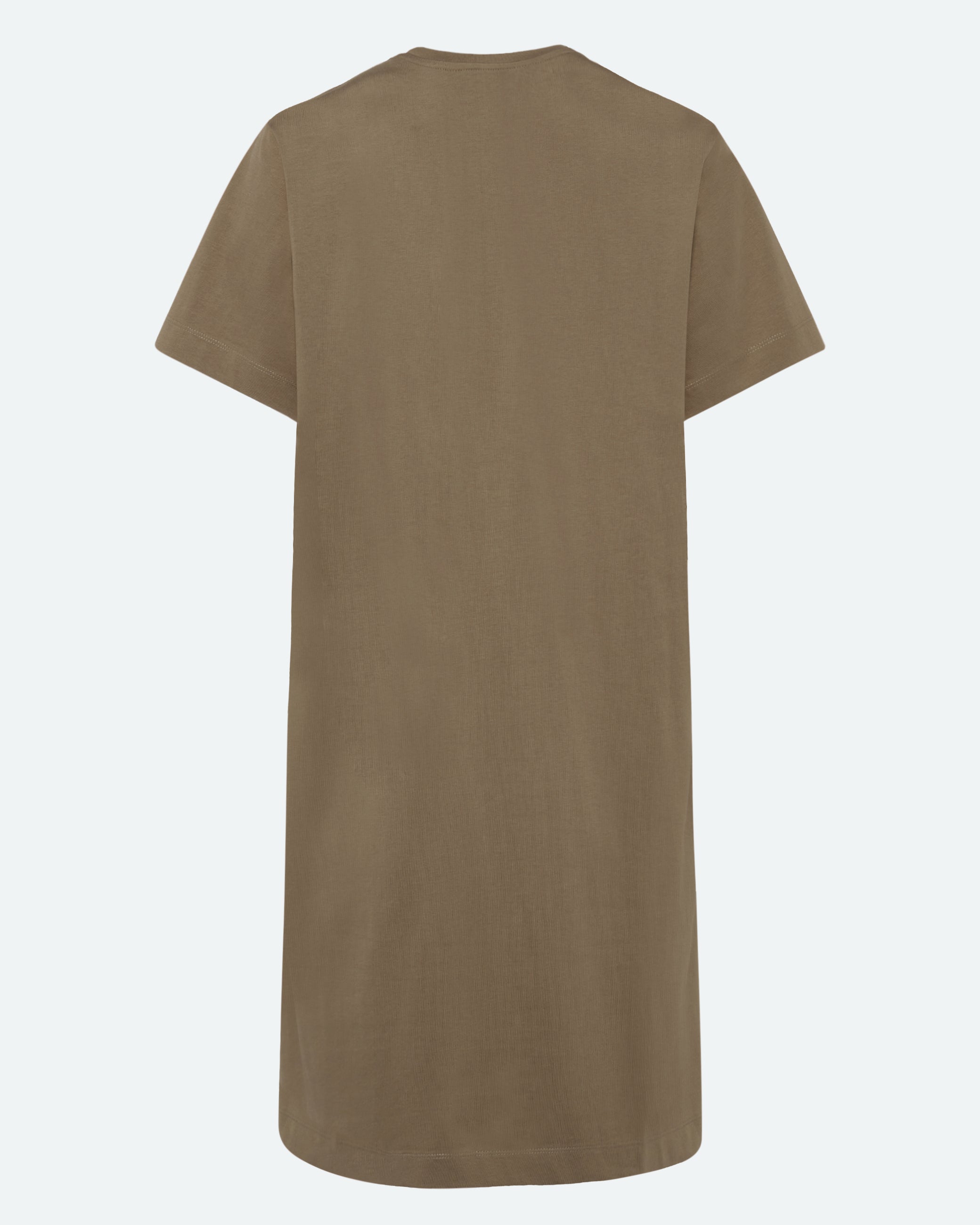 minimum female Lida t-shirtkjole 4249 GOTS Short Dress 1609 Greige
