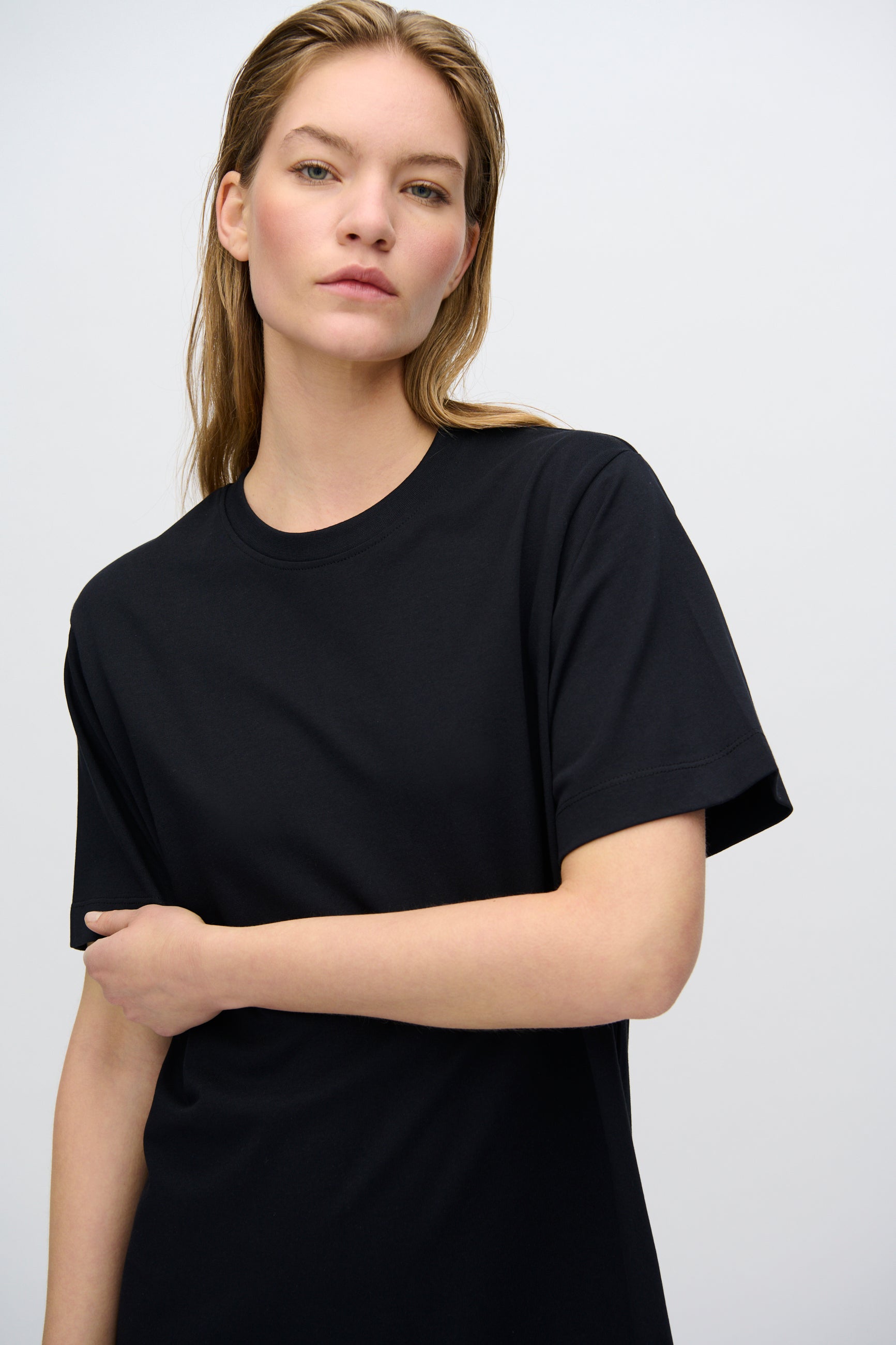 minimum female Lida t-shirtkjole 4249 GOTS Short Dress 999 Black