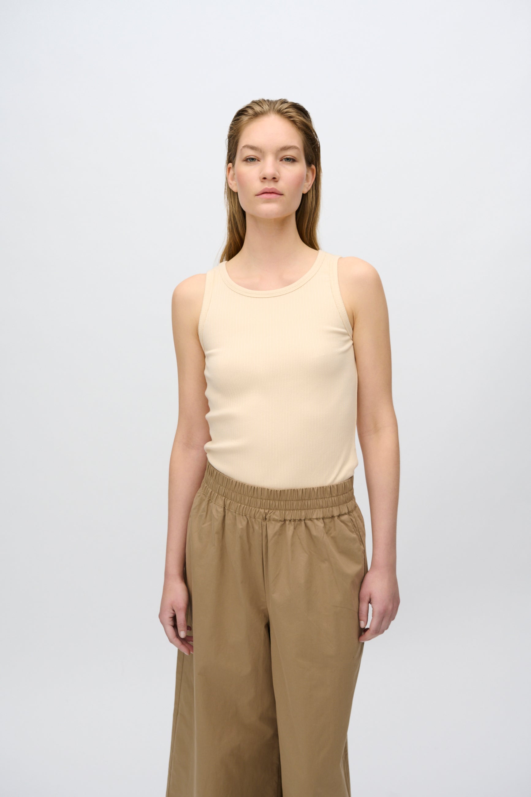 minimum female Lila tank top 4226 Gilet 1110 Creme De Peche