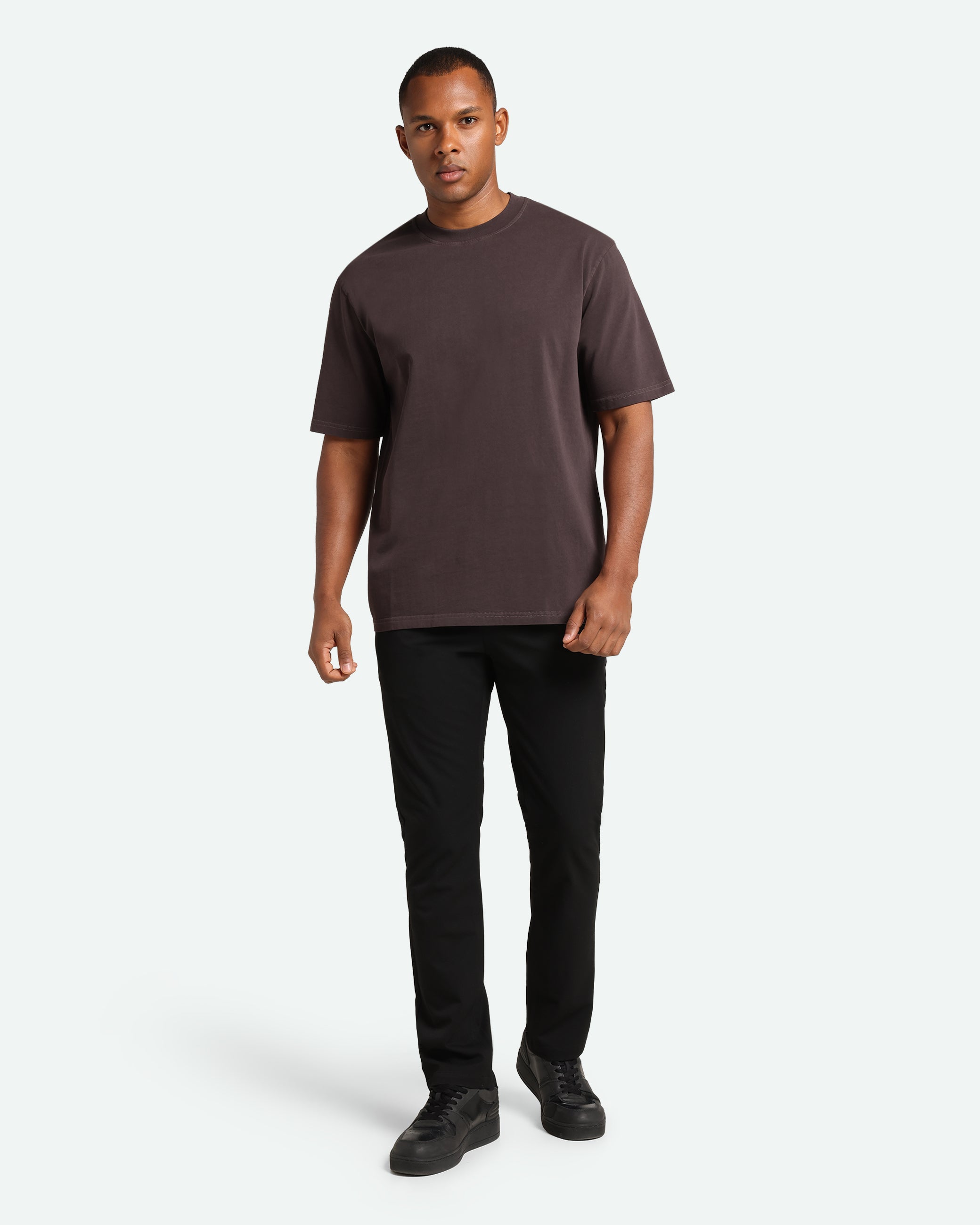 minimum male Lono kortærmet t-shirt 3412 Short Sleeved T-shirt 0915 Coffee Bean