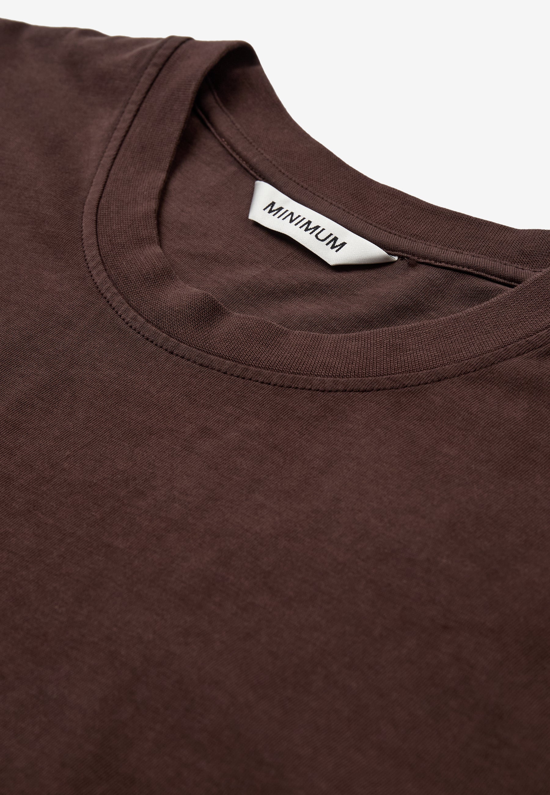 minimum male Lono kortærmet t-shirt 3412 Short Sleeved T-shirt 1914 Seal Brown