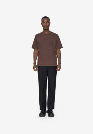 minimum male Lono kortærmet t-shirt 3412 Short Sleeved T-shirt 1914 Seal Brown