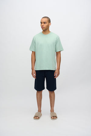 minimum male Lono kortærmet t-shirt 3412 Short Sleeved T-shirt 4706 Gray Mist