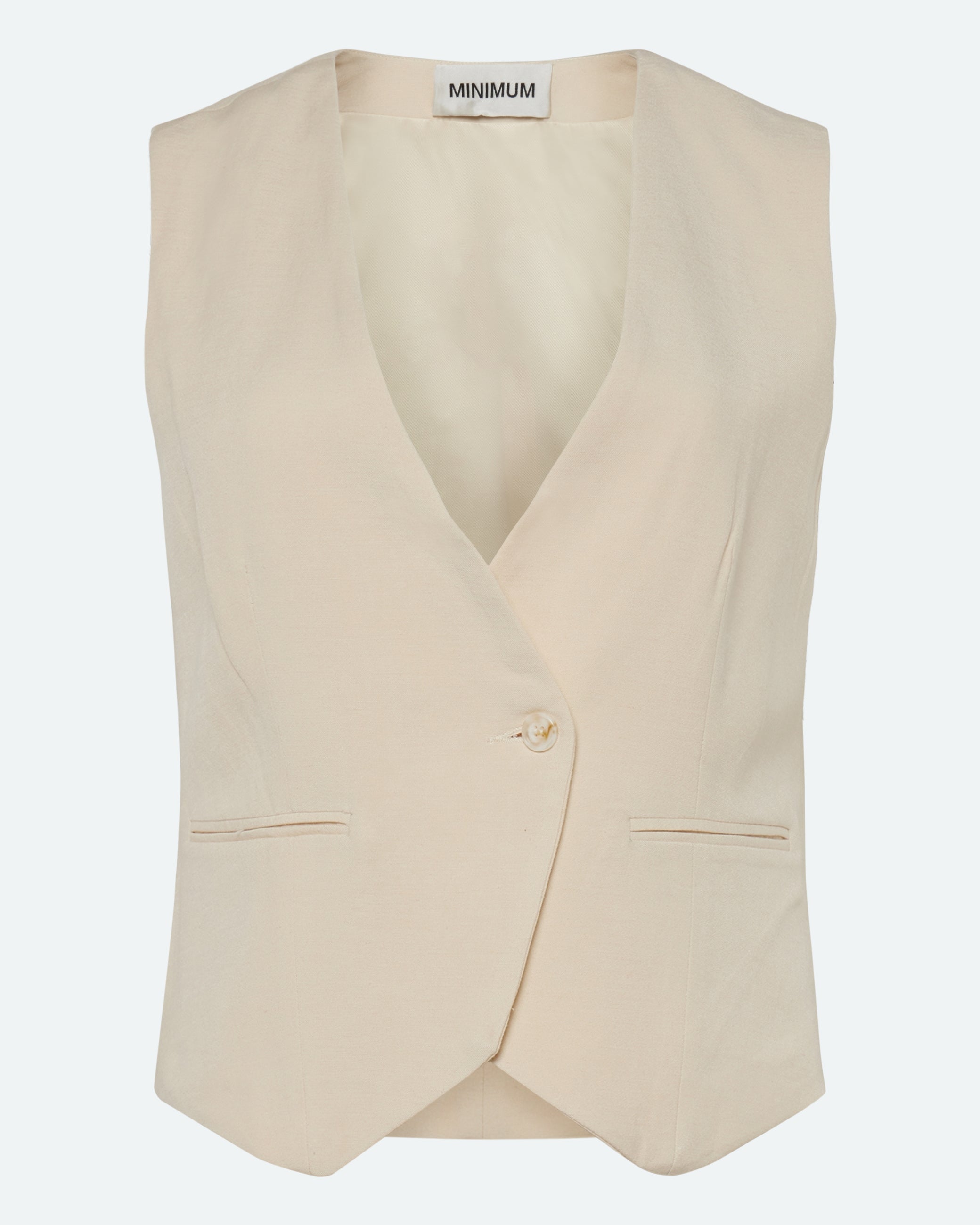 minimum female Melina figursyet vest 3069 Waistcoat 0908 Summer Sand