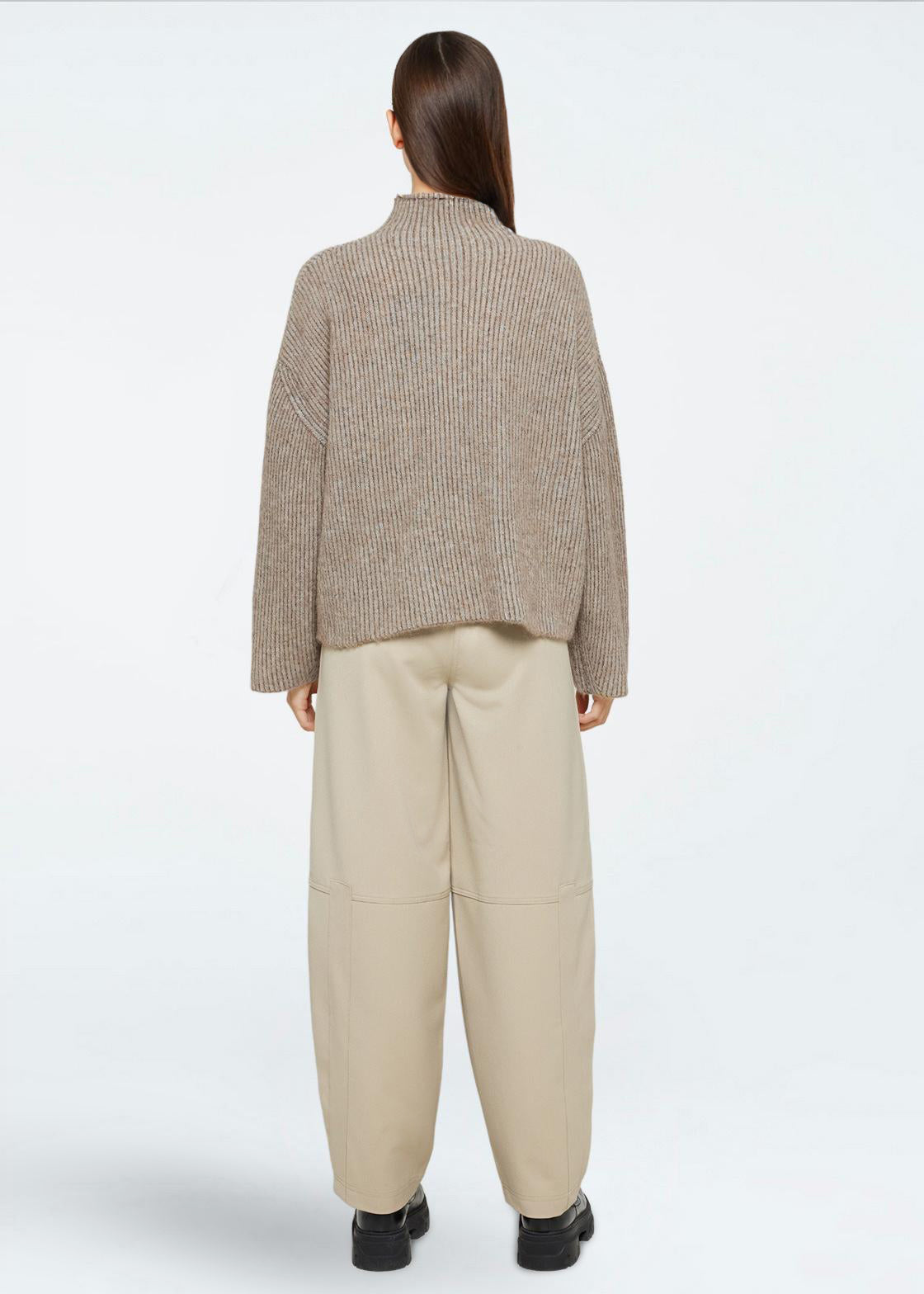 minimum female Mercy knit 4465 Jumper 1109 Chinchilla
