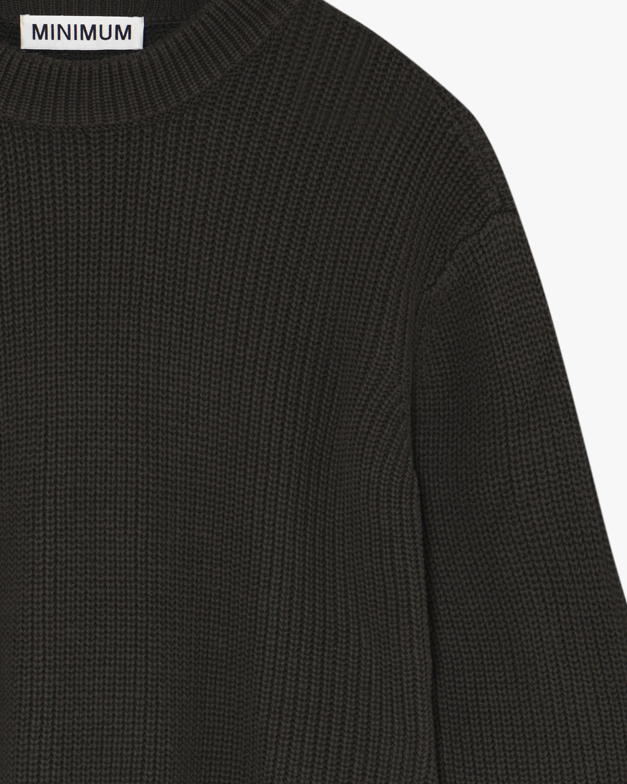 minimum female Mikala striktrøje G006 Jumper 0506 Black Ink