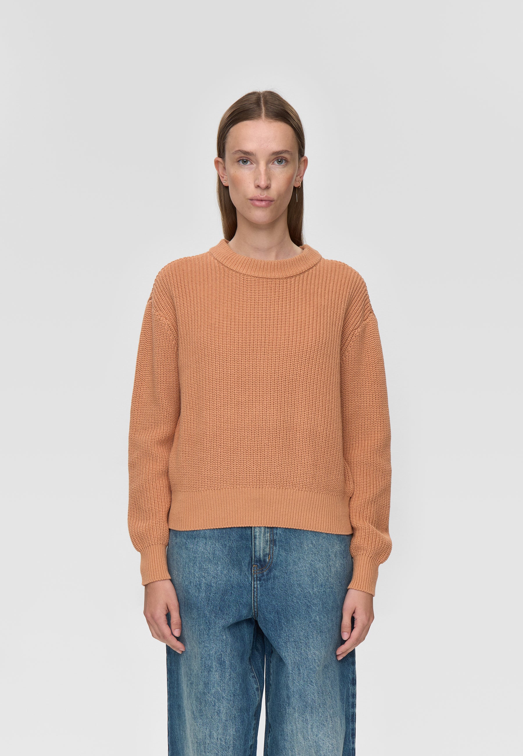 minimum female Mikala striktrøje G006 Jumper 1235 Sandstorm