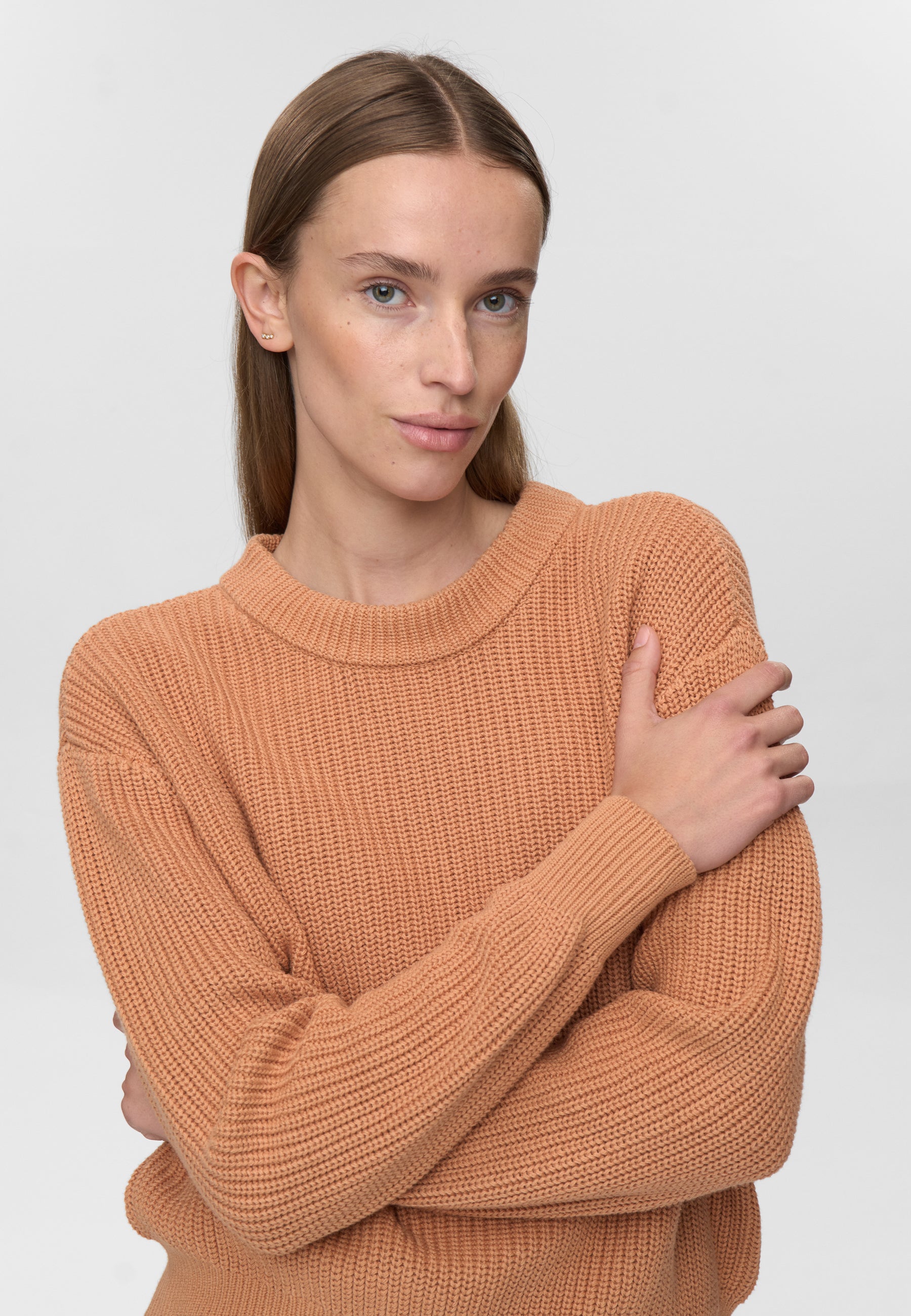 minimum female Mikala striktrøje G006 Jumper 1235 Sandstorm