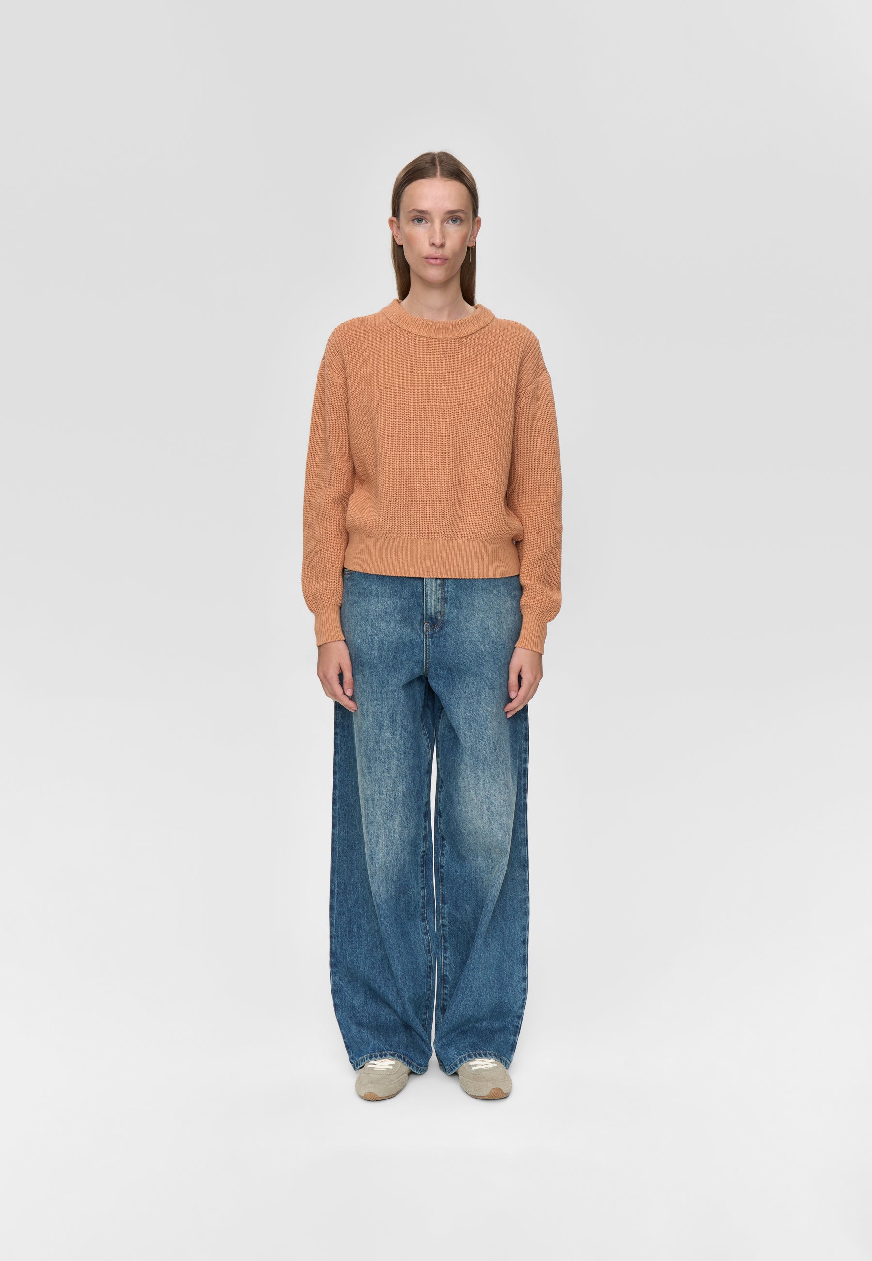 minimum female Mikala striktrøje G006 Jumper 1235 Sandstorm