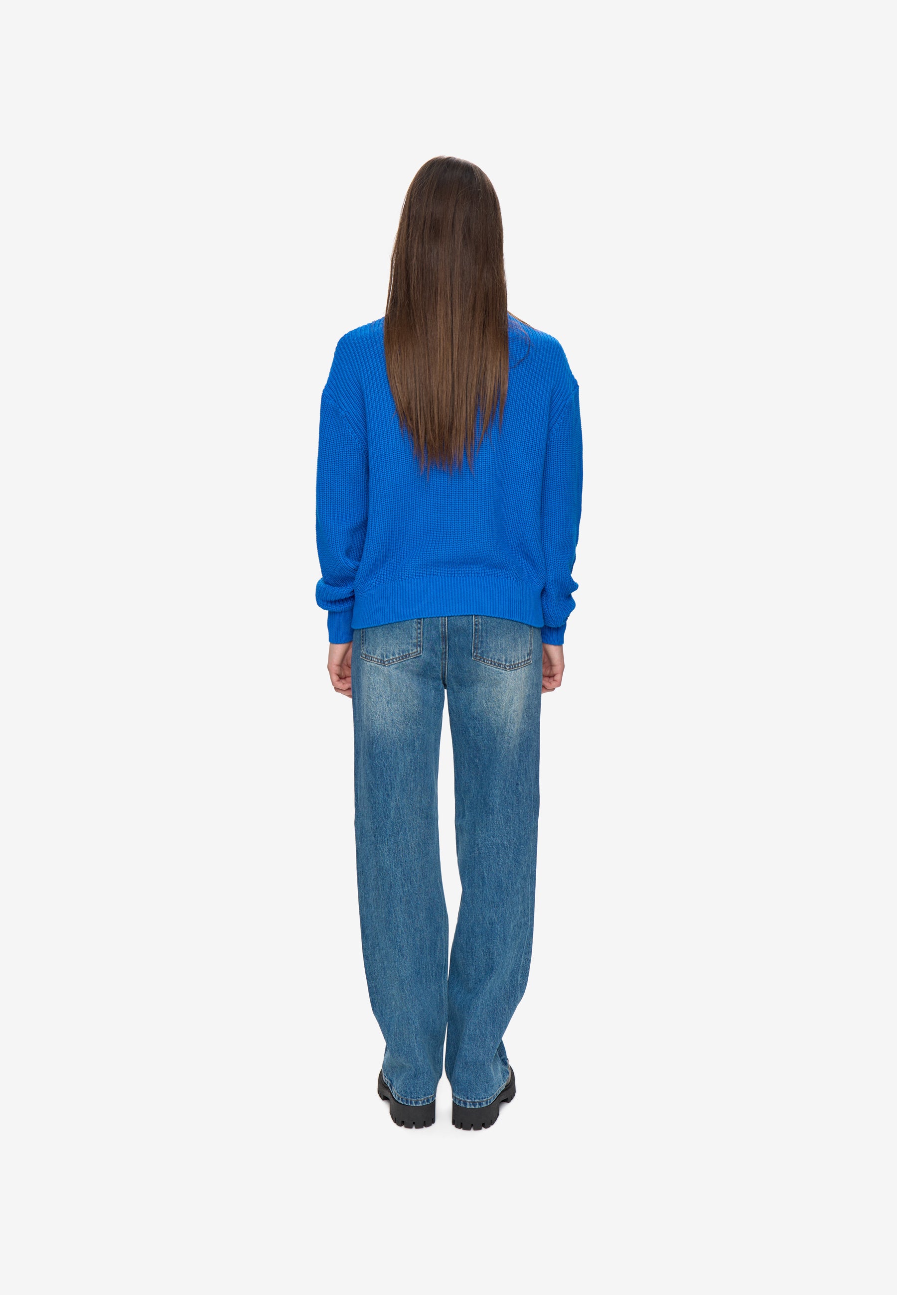 minimum female Mikala striktrøje G006 Jumper 4148 Victoria Blue