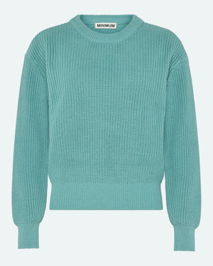 minimum female Mikala striktrøje G006 Jumper 4717 Aqua