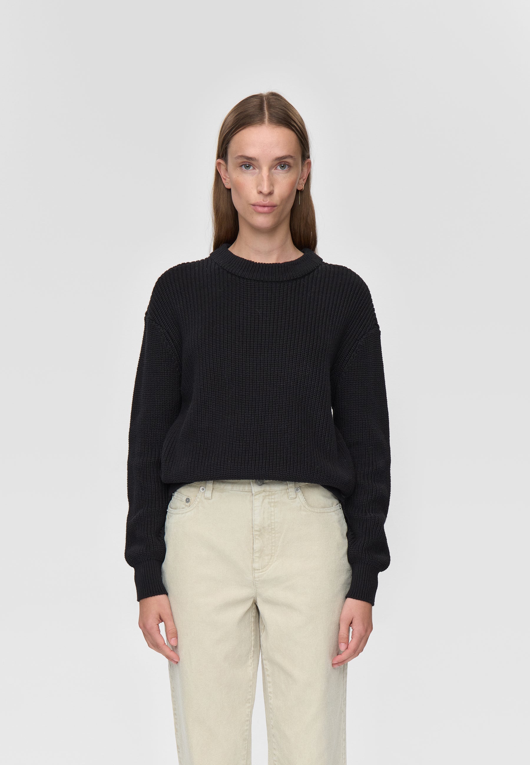 minimum female Mikala striktrøje G006 Jumper 999 Black