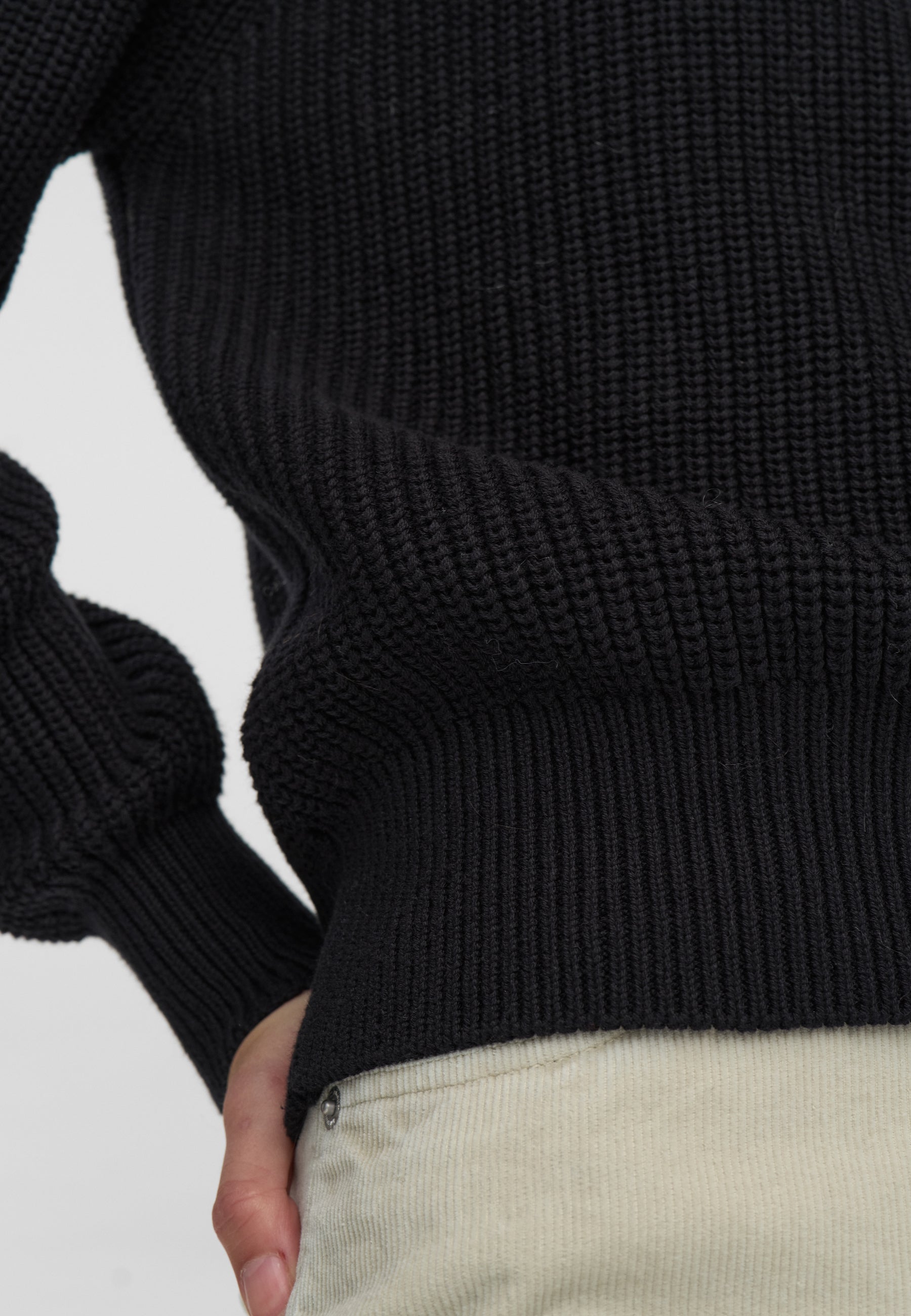 minimum female Mikala striktrøje G006 Jumper 999 Black