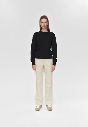 minimum female Mikala striktrøje G006 Jumper 999 Black