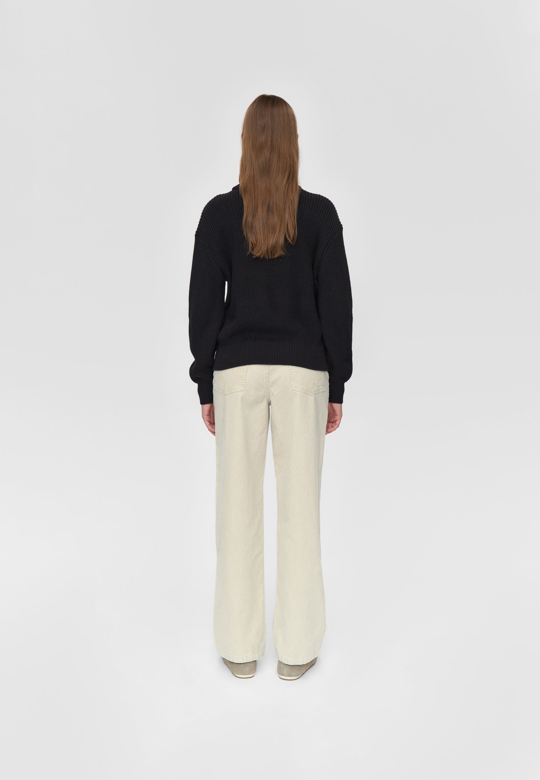 minimum female Mikala striktrøje G006 Jumper 999 Black
