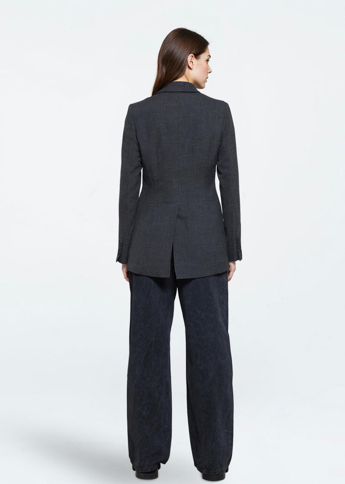 minimum female Monica blazer 4428 Blazer 980M Dark Grey Melange
