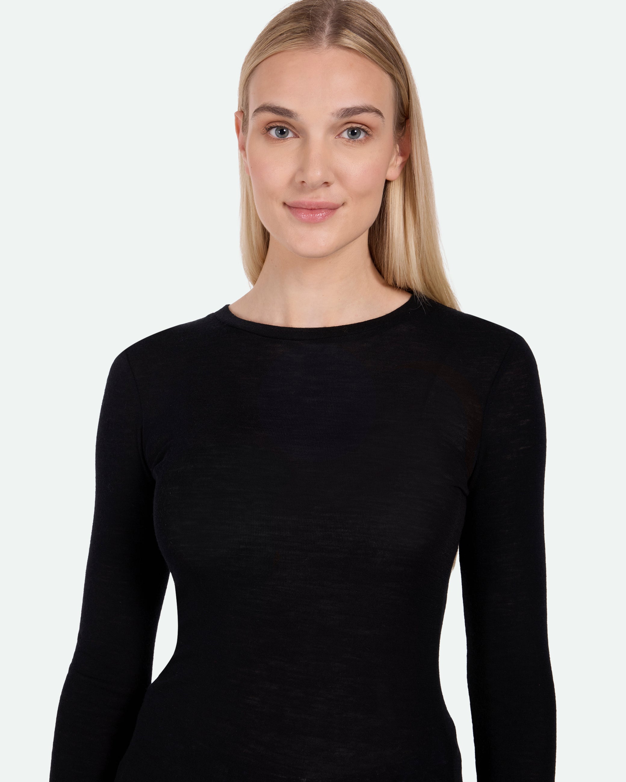minimum female Natashas langærmet t-shirt 3736 Jumper 999 Black