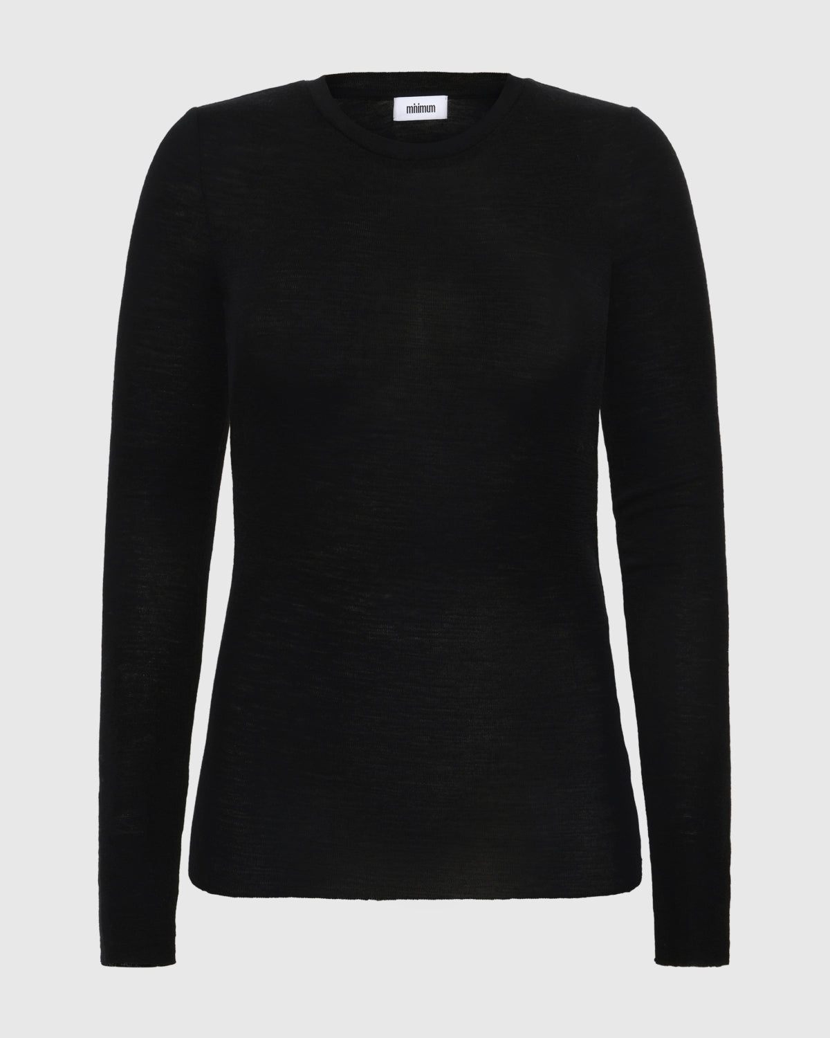 minimum female Natashas langærmet t-shirt 3736 Jumper 999 Black